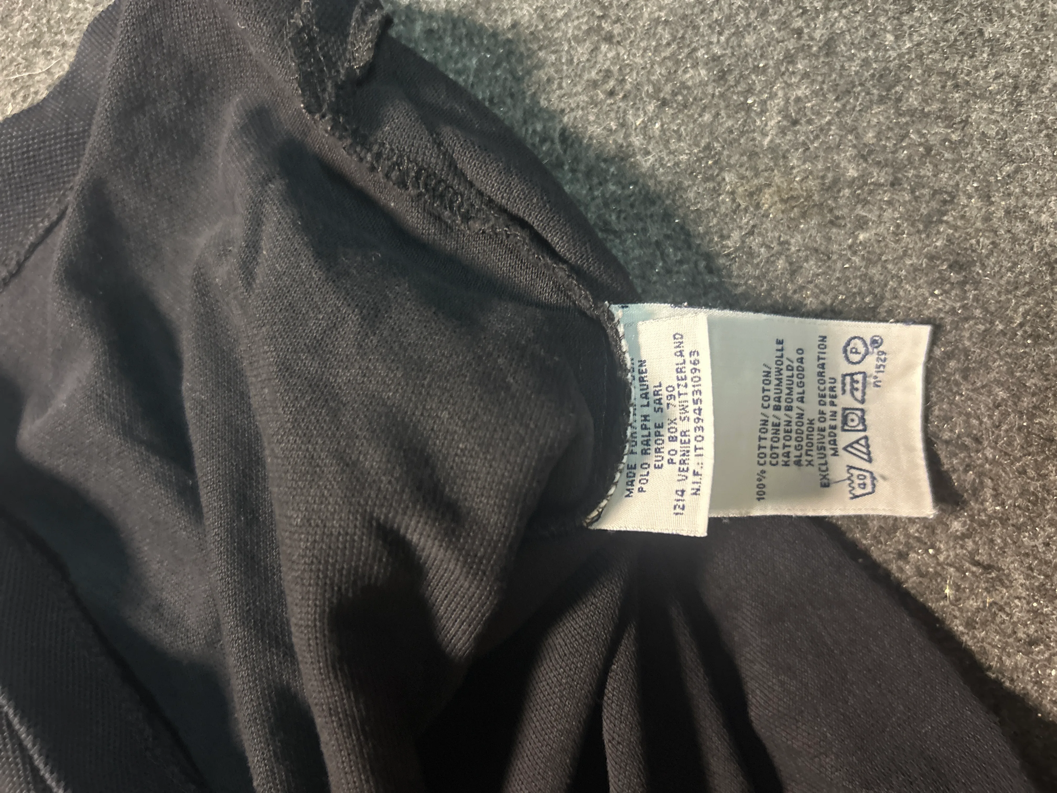 Ralph Lauren thrift polo shirt India detail view