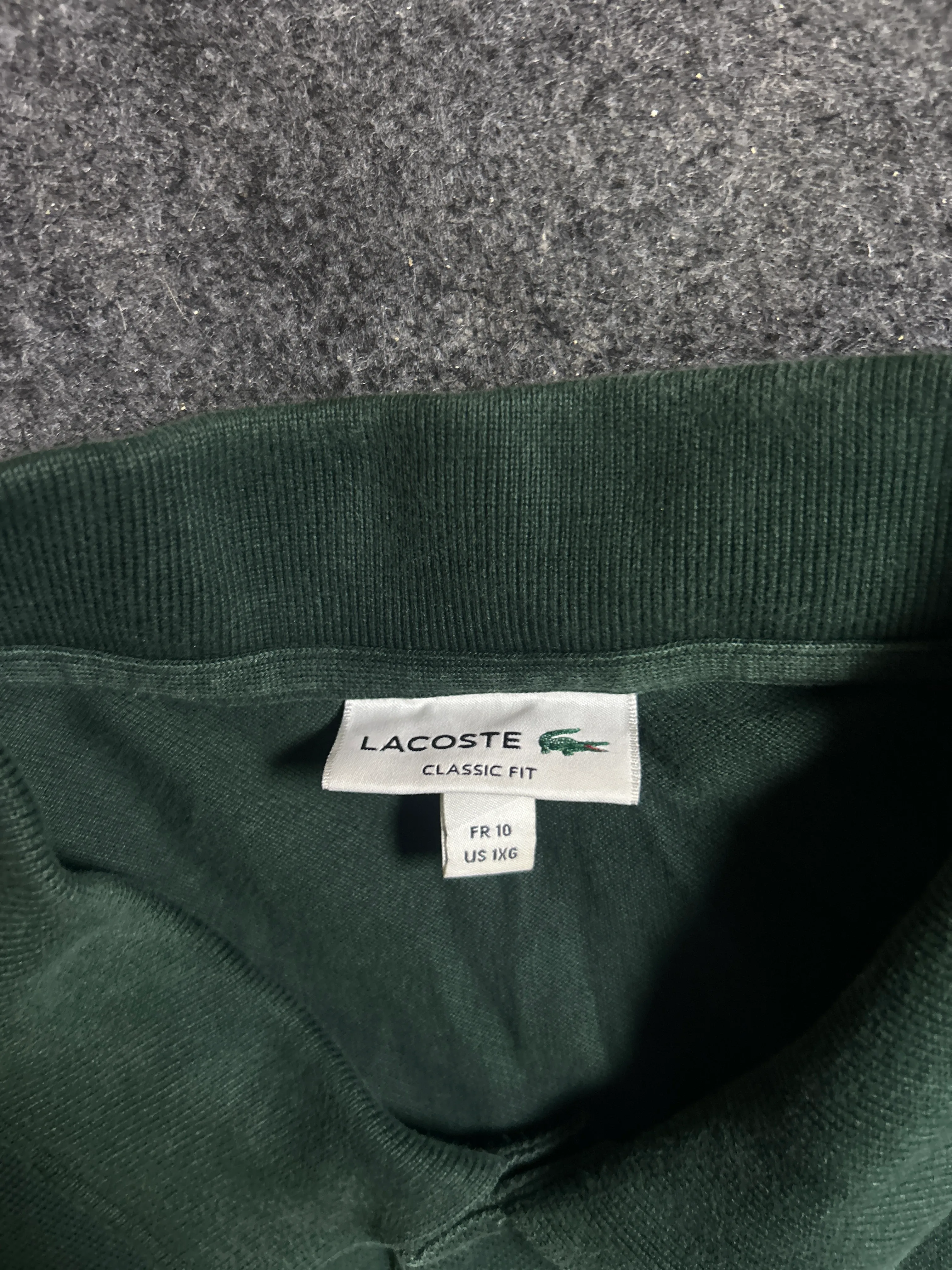 Lacoste thrift polo shirt India close-up