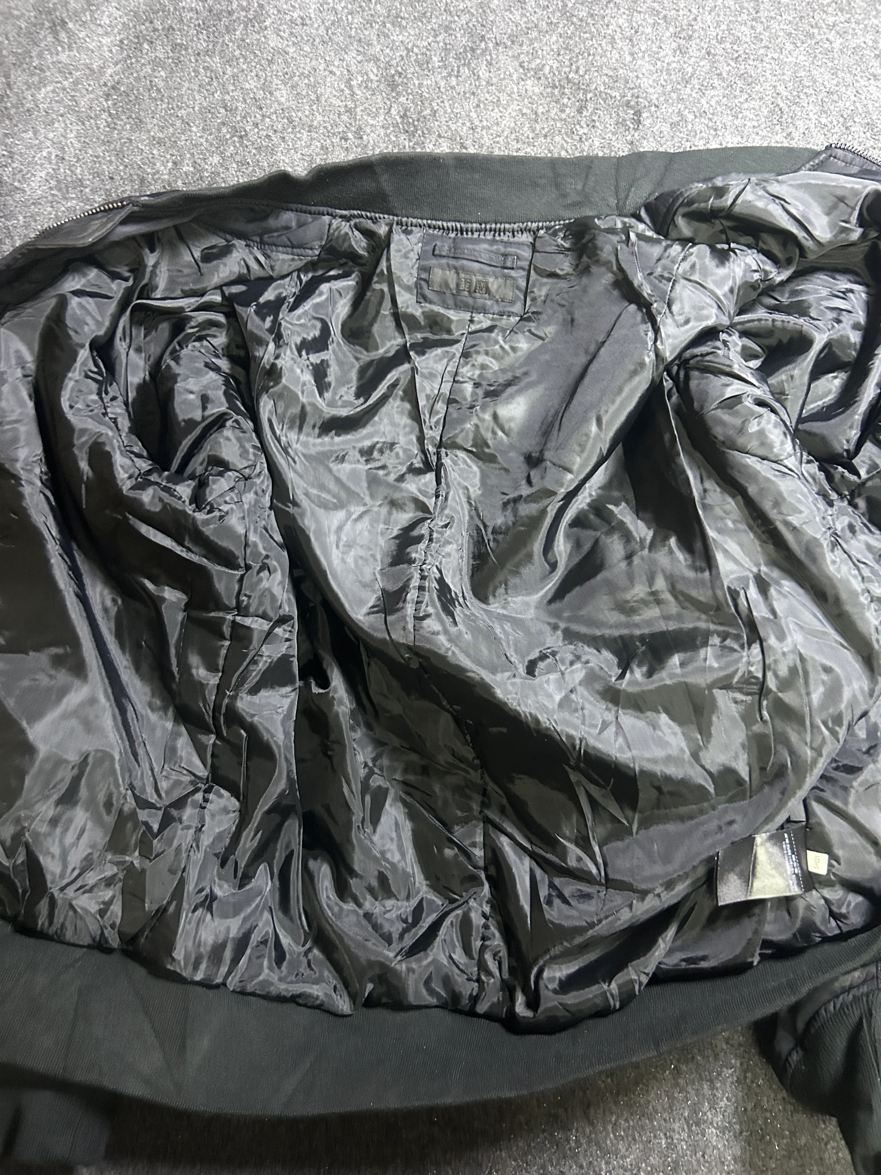 UNIQLO Black MA-1 Bomber Jacket – Utility Sleeve Pocket – Size XL