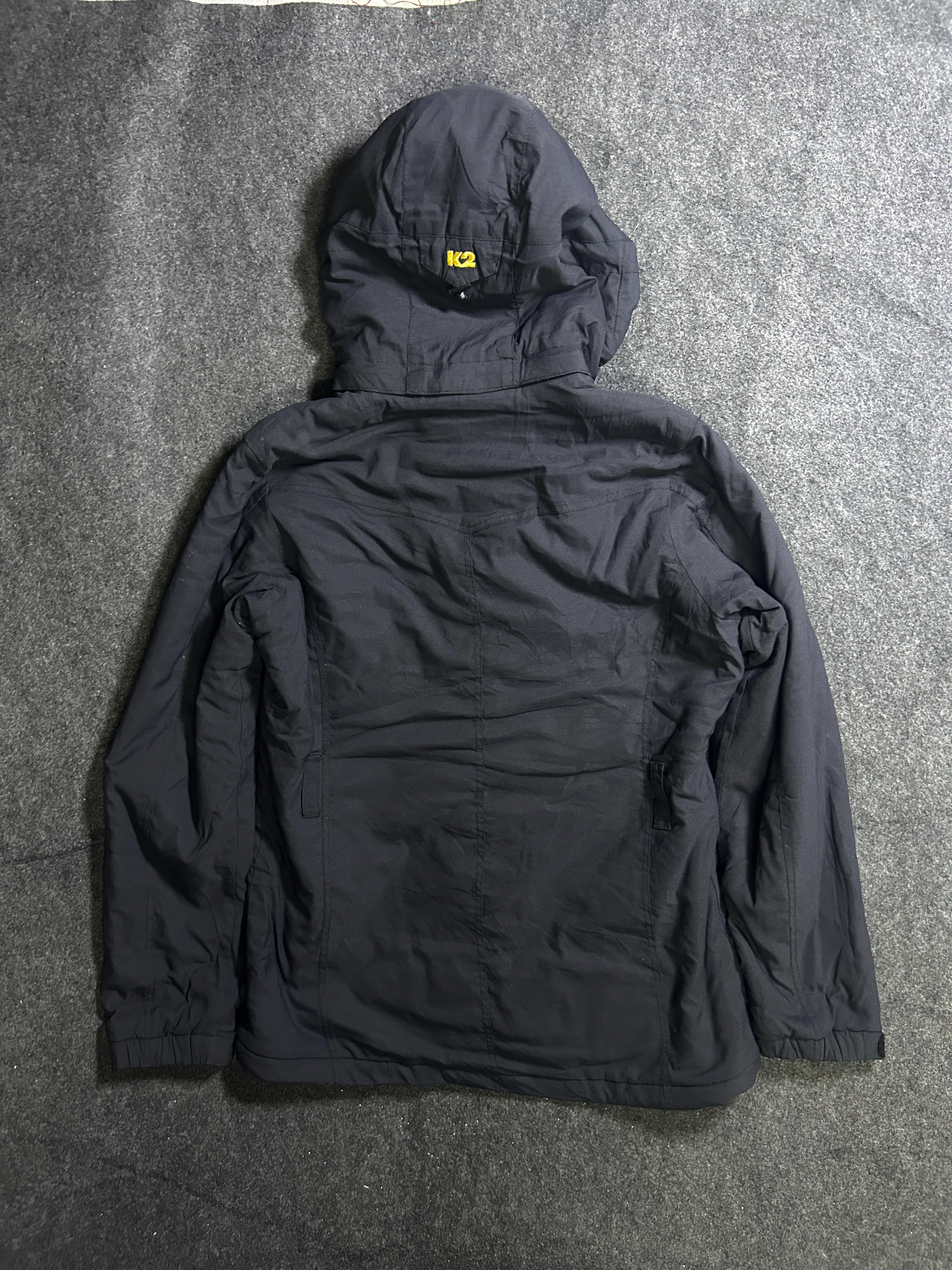 K2 Technical Outdoor Black Hooded Jacket – Size M