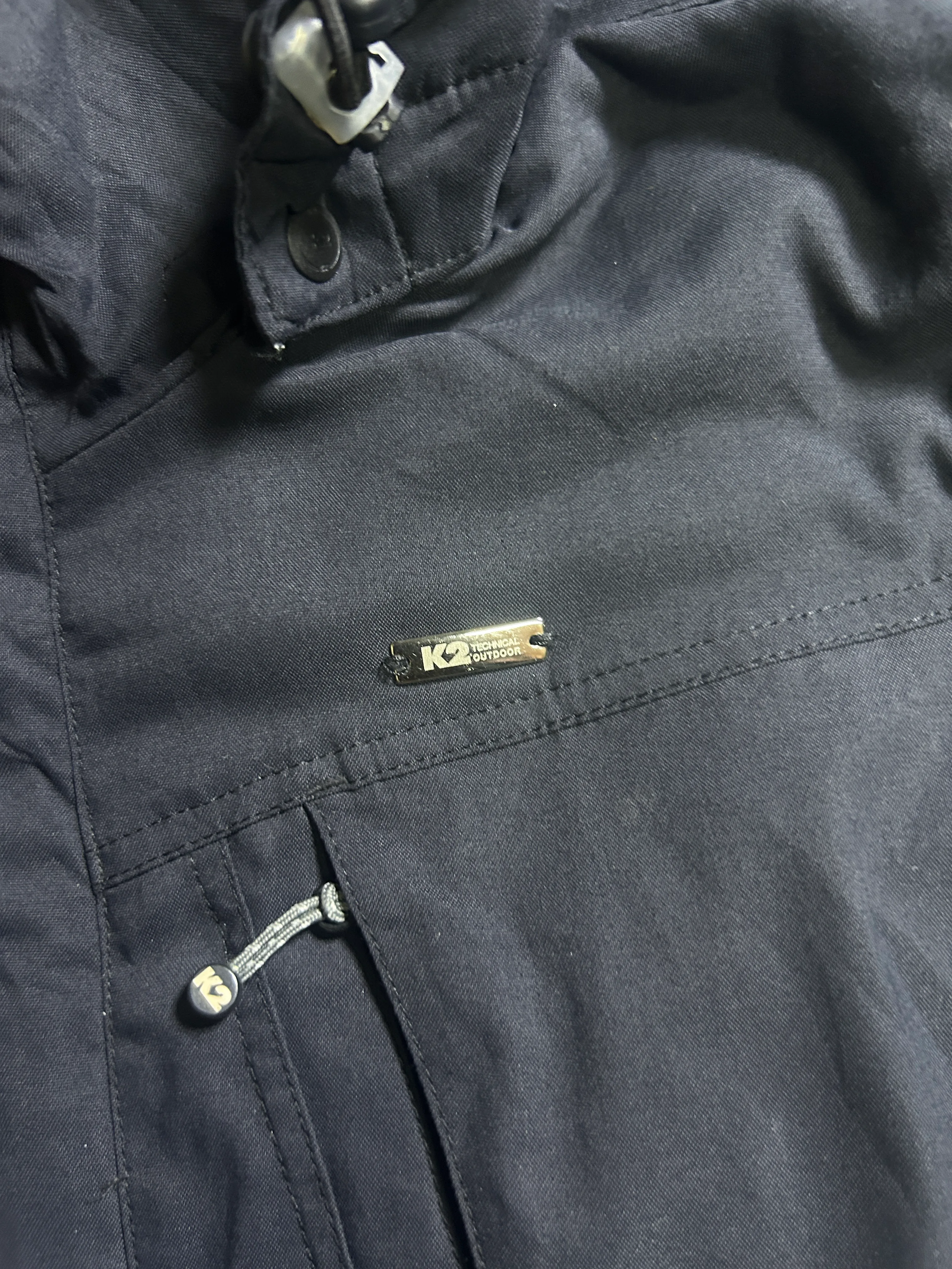 K2 Technical Outdoor Black Hooded Jacket – Size M