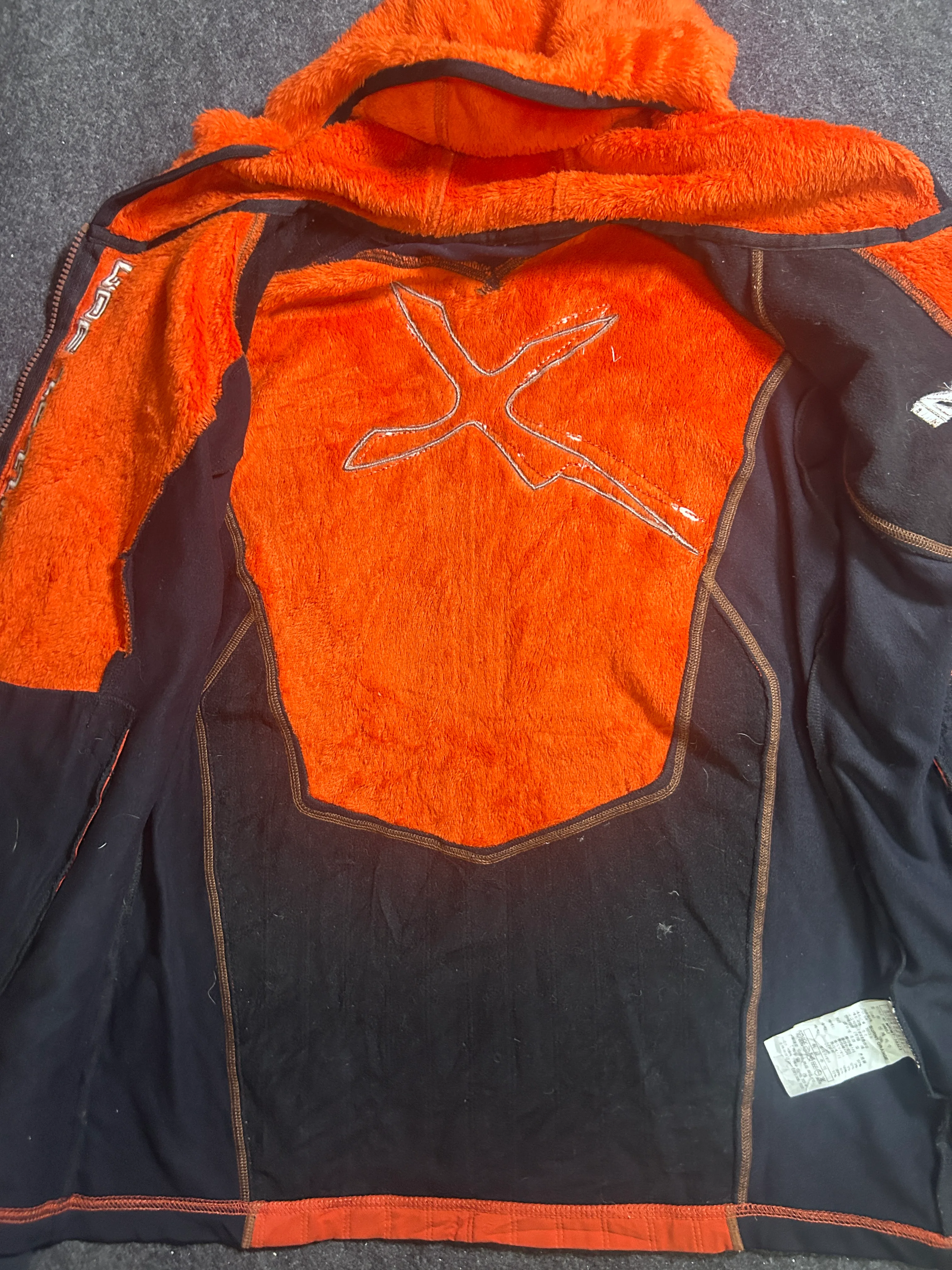 Millet Polartec Thermal Pro Fleece Hoodie Jacket  Orange & Black