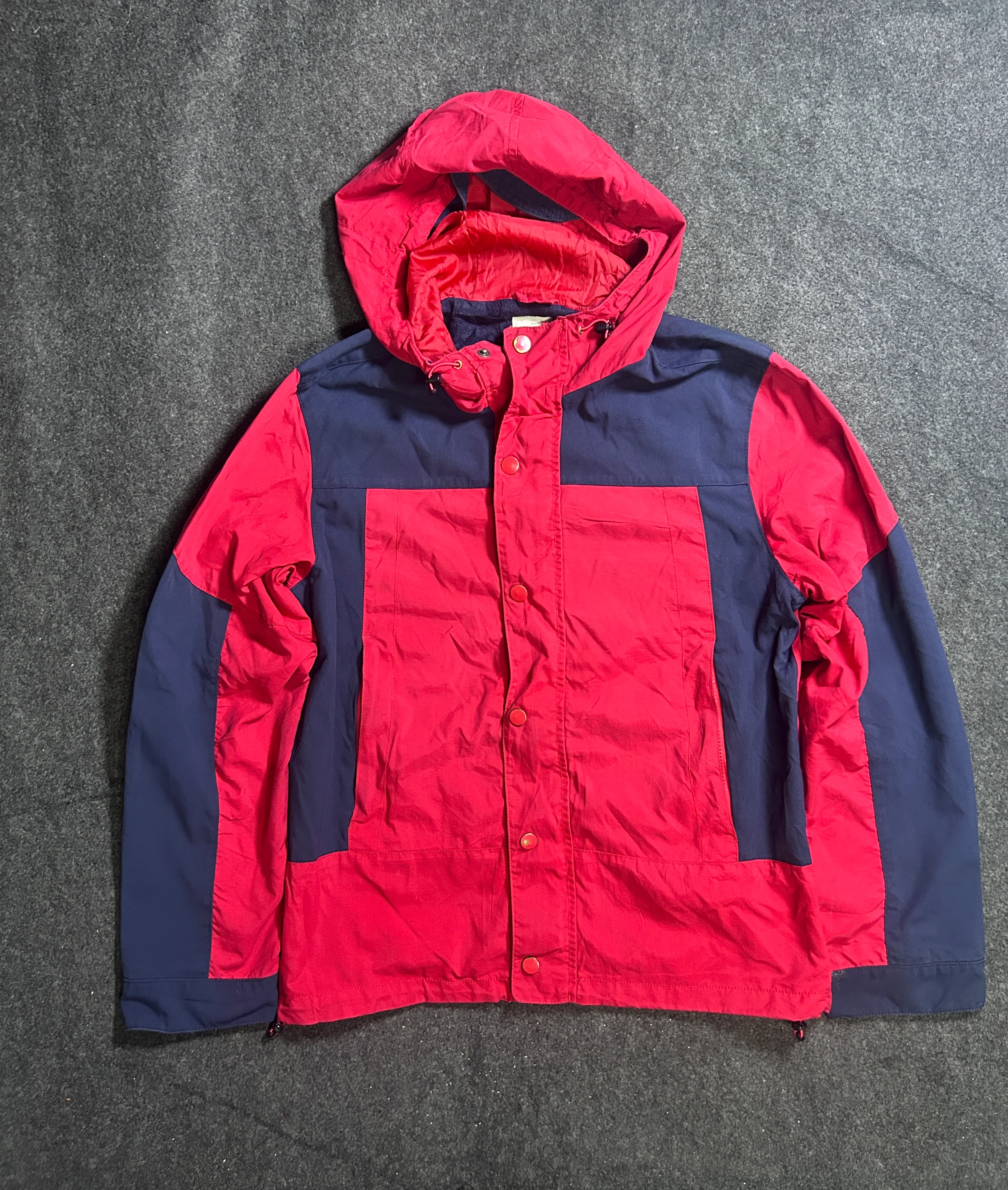 GAP Red & Navy Blue Lightweight Hooded Jacket L