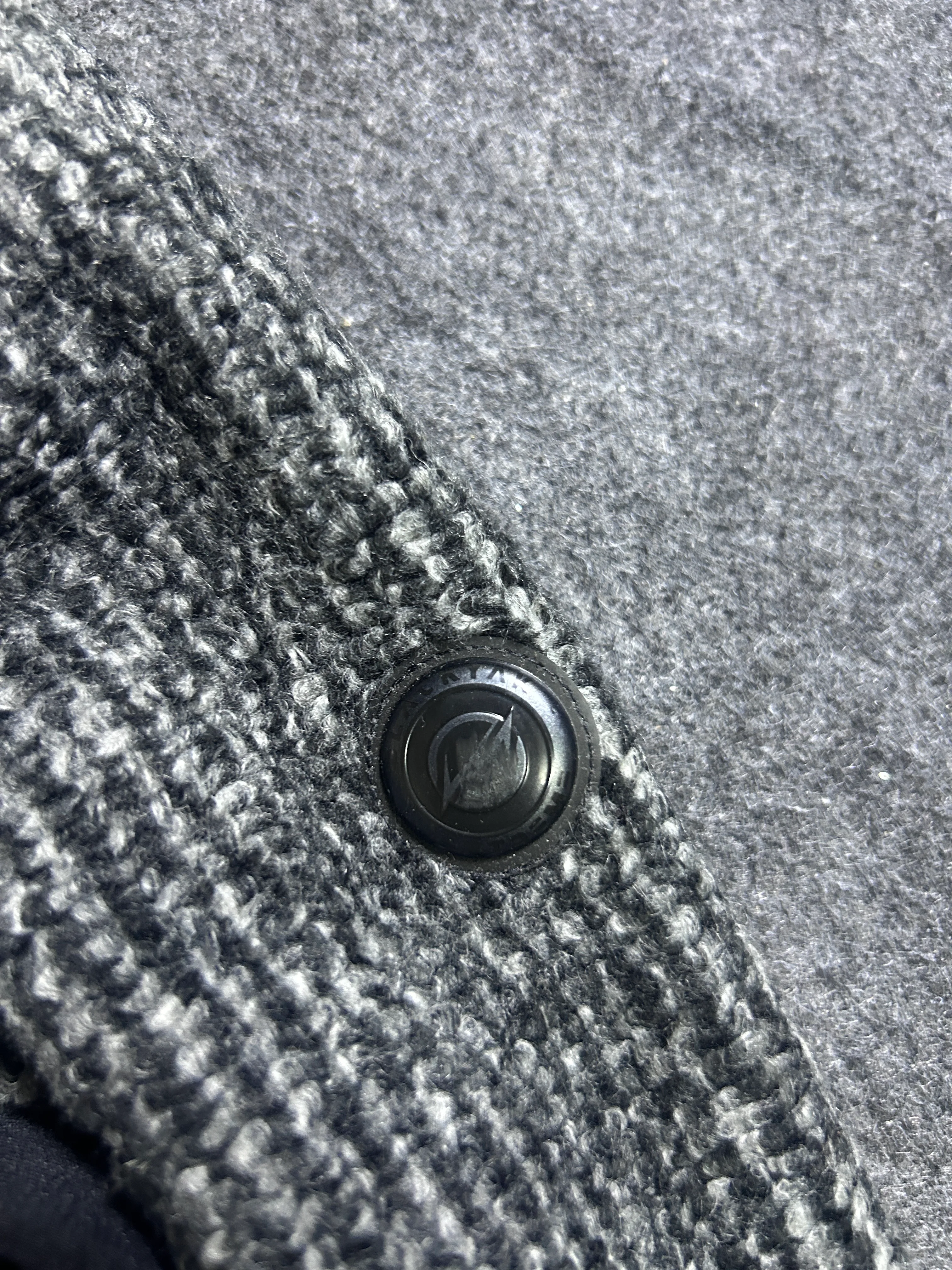 BlackYak Black & Grey Textured Fleece Jacket L