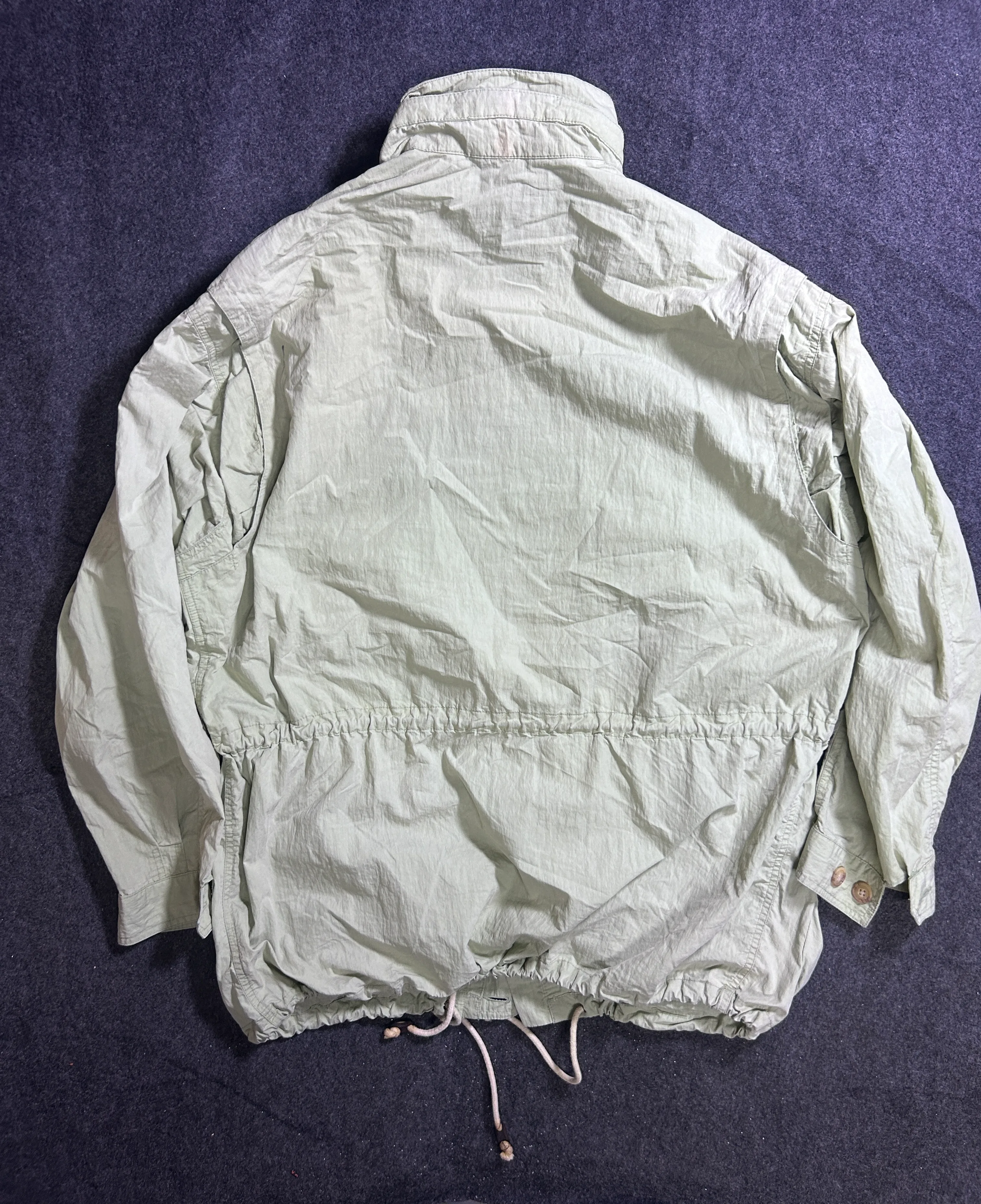 Calvin Klein Sport Vintage Women’s Utility Parka Jacket – Light Sage Green XXL