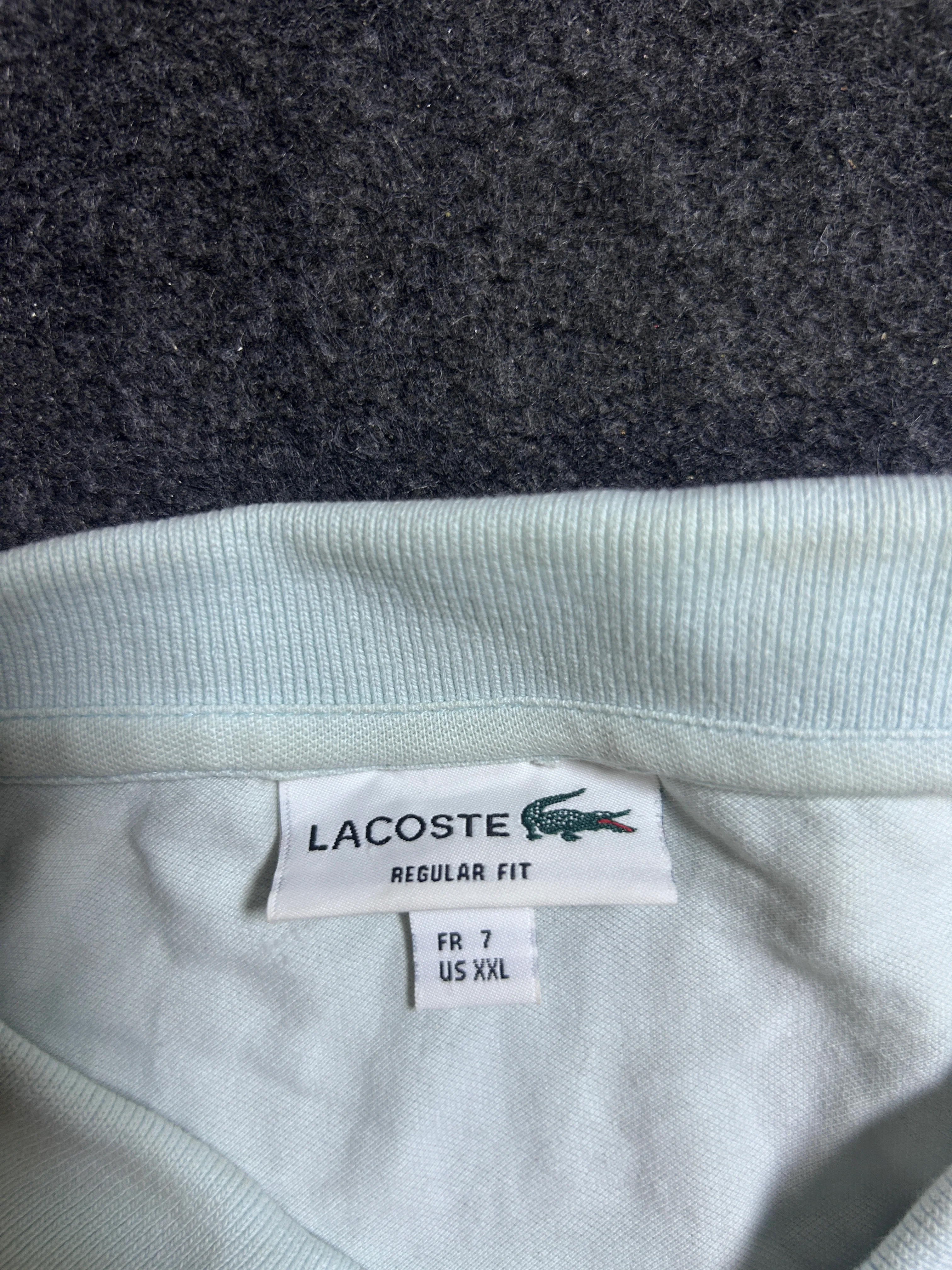 Lacoste Men’s Light Sky Blue Regular Fit Polo T-Shirt