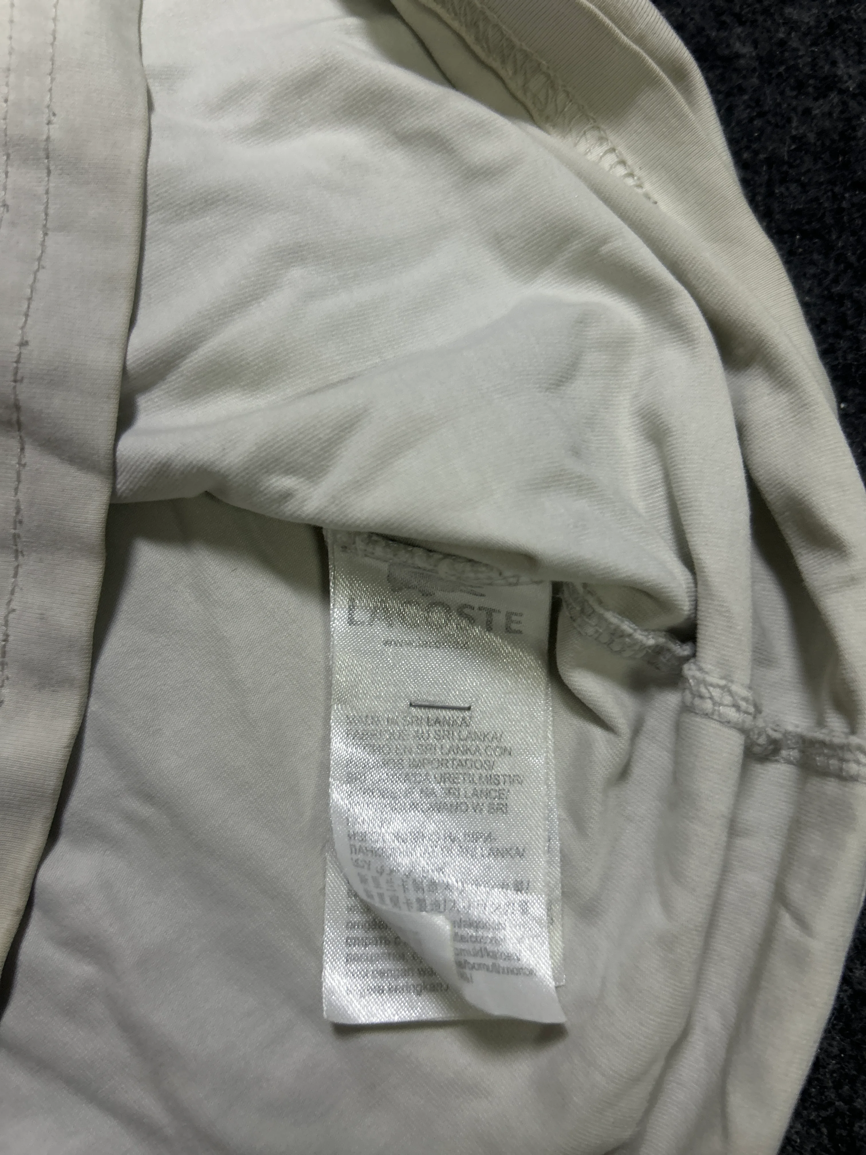 Lacoste White Crocodile Graphic T-Shirt – Men’s XL