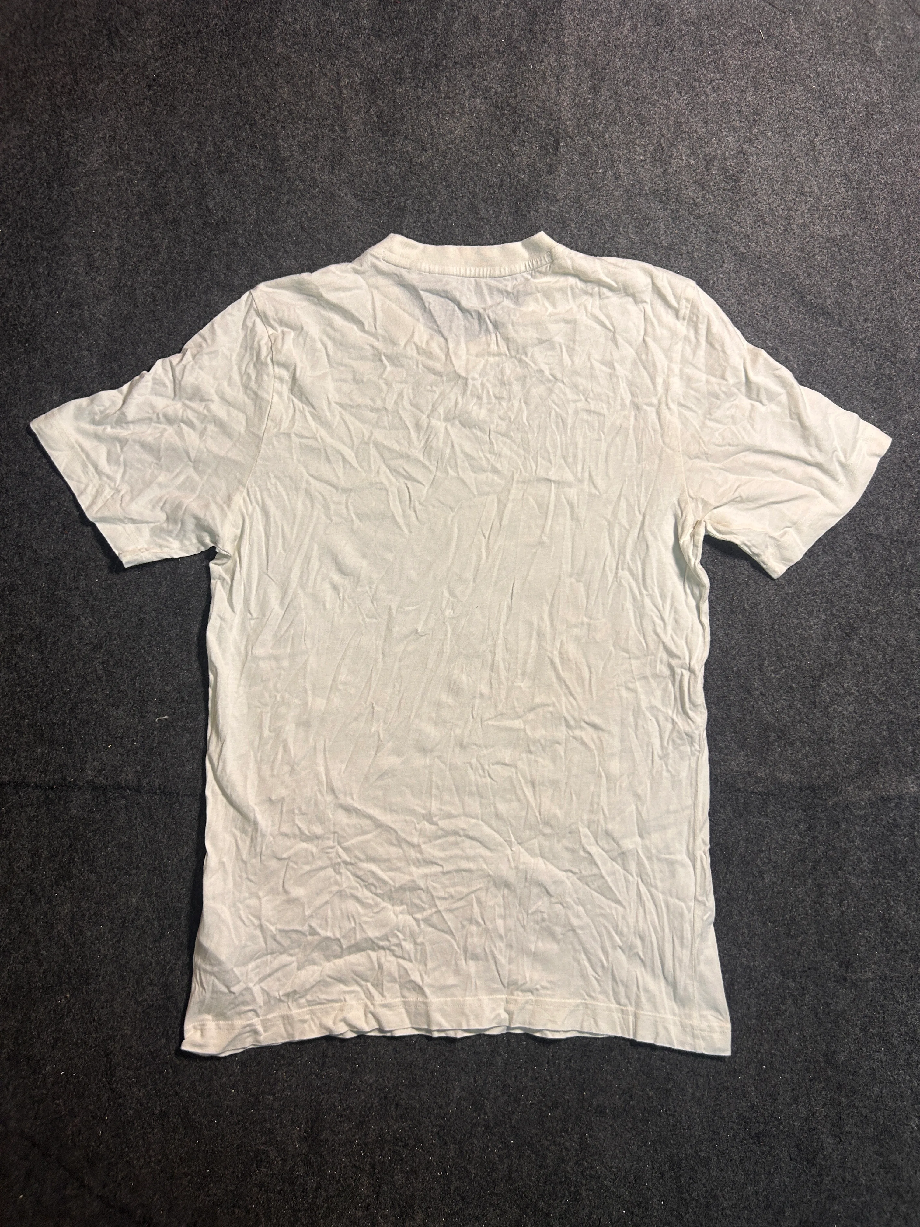 Adidas Men’s White Graphic Logo Cotton T-Shirt – M