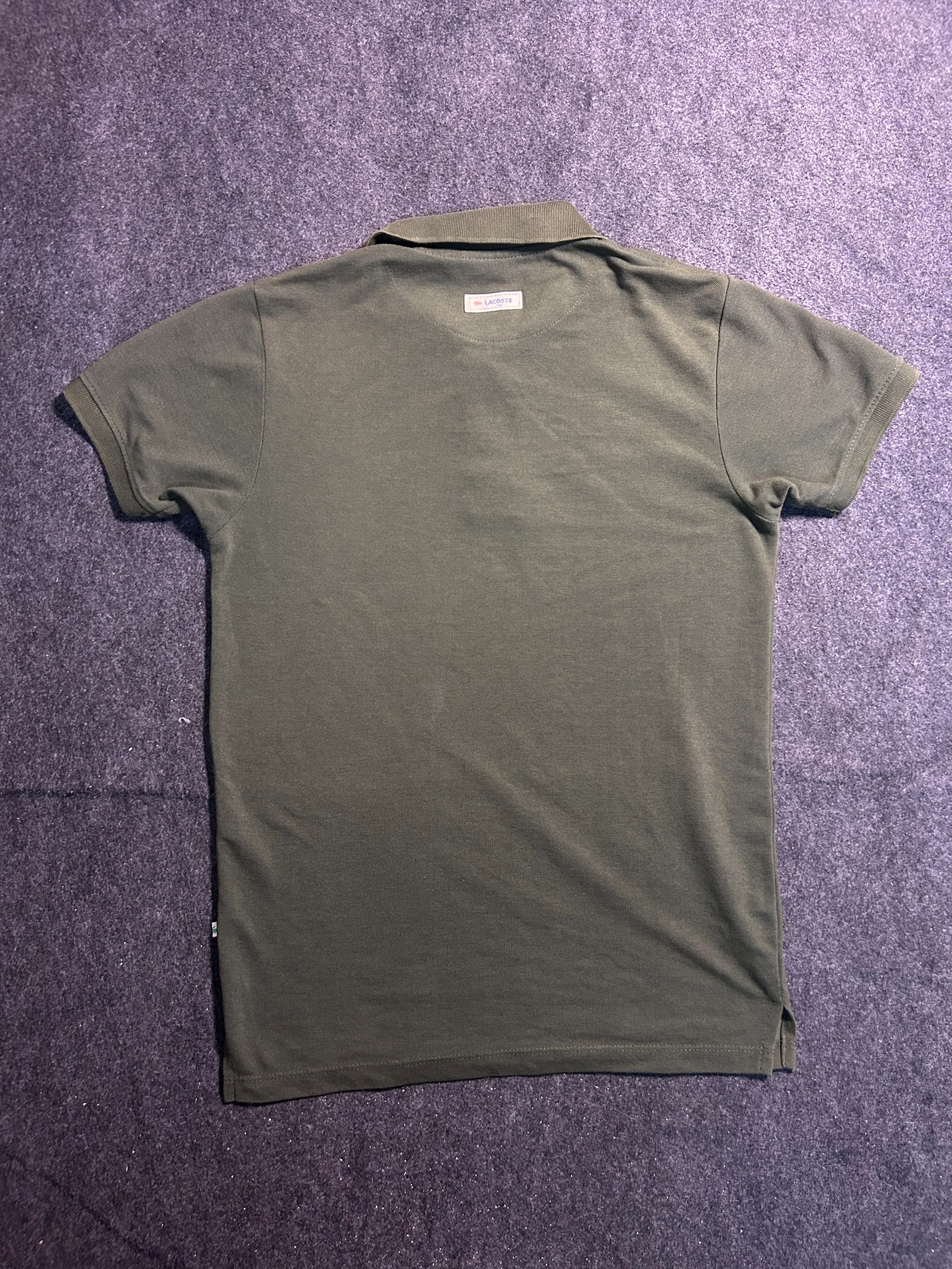 Lacoste Men’s Olive Green Classic Logo Polo T-Shirt – Size M