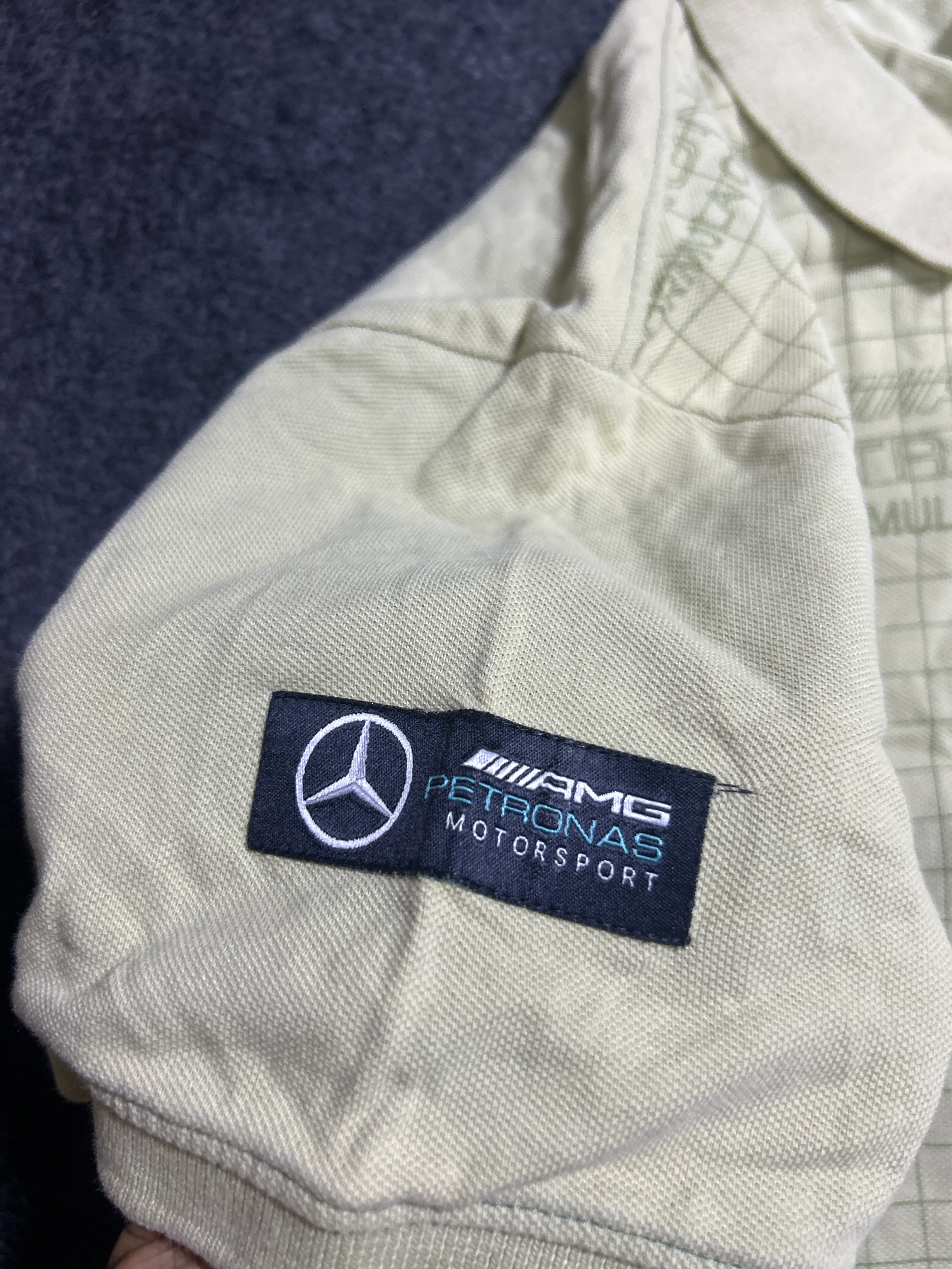 Puma Mercedes-AMG Petronas Motorsport Men’s Polo T-Shirt – Beige