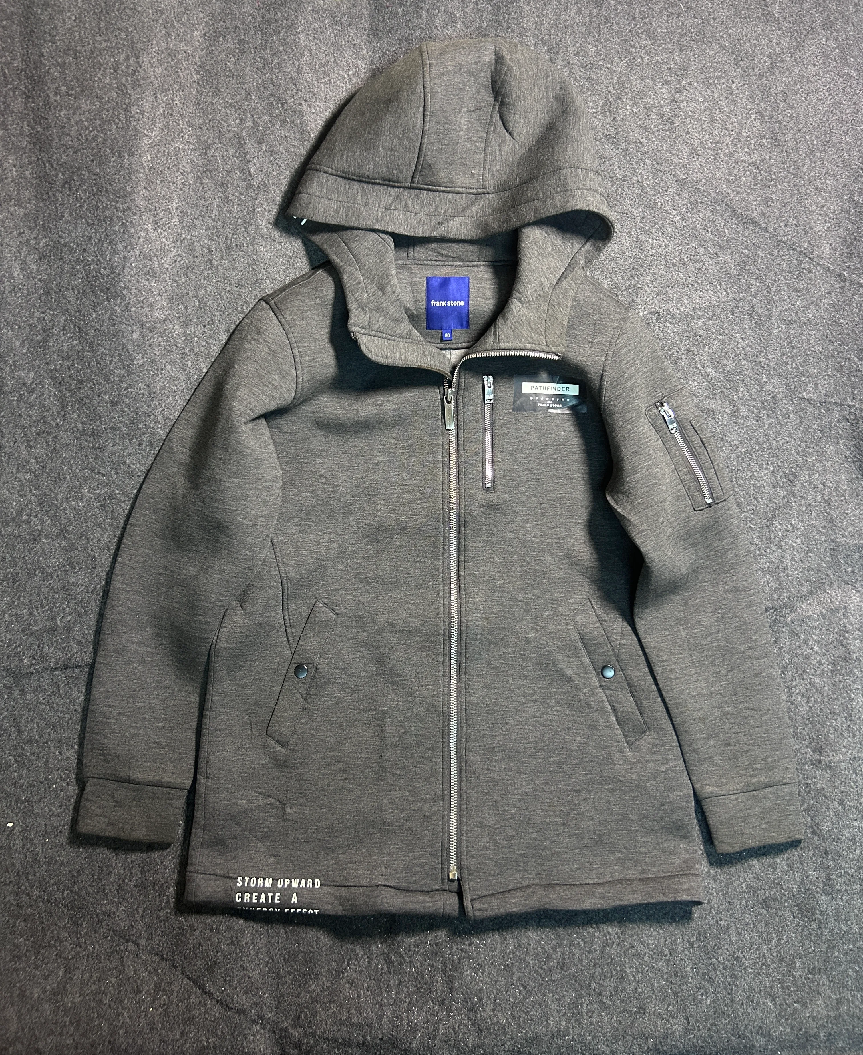 Frank Stone Pathfinder Full-Zip Hooded Jacket – Charcoal Grey L