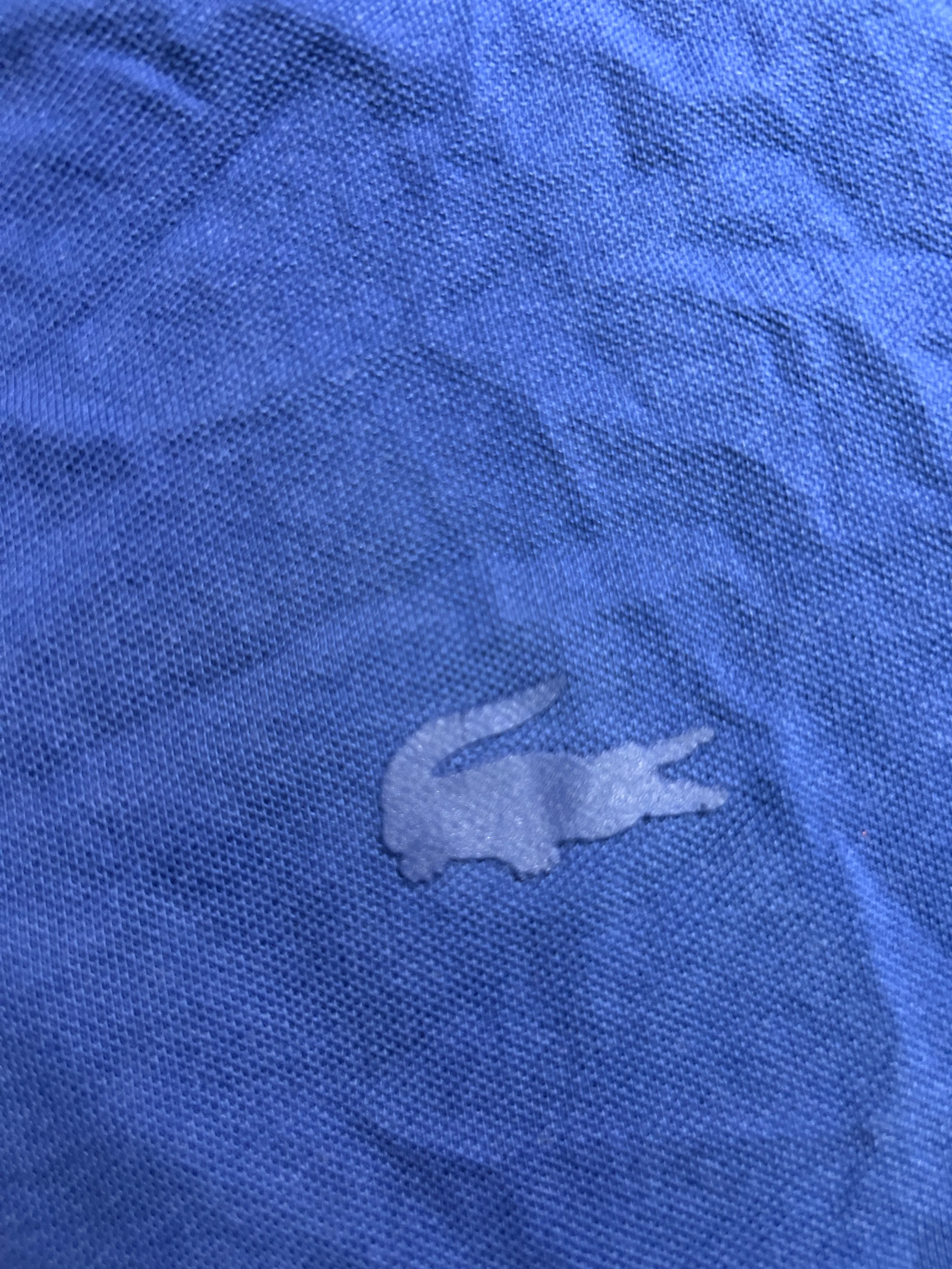 Lacoste Regular Fit Tonal Crocodile Logo Polo Shirt – Royal Blue (US M / FR 4) M
