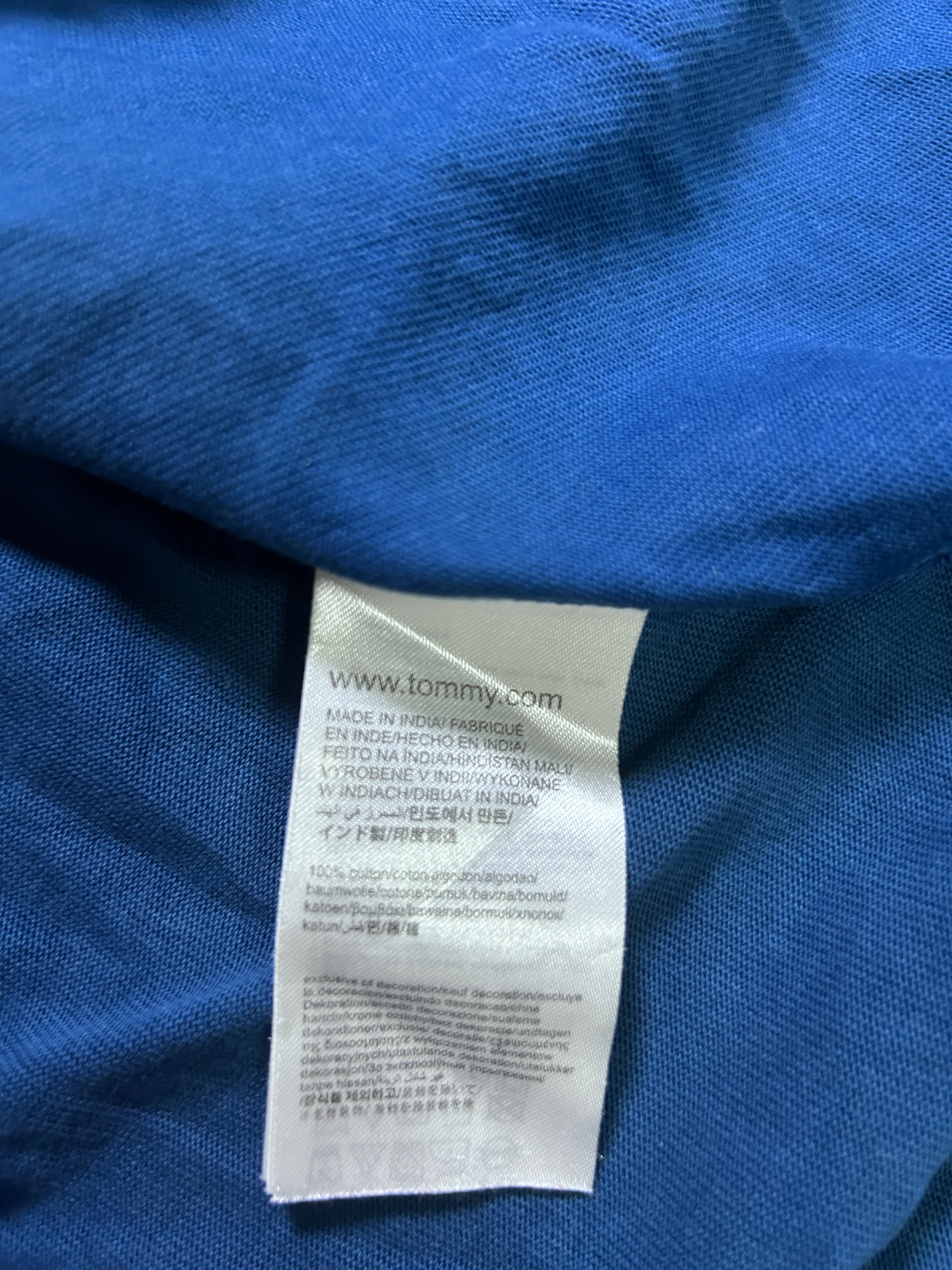 Vintage Tommy Hilfiger Sailing Gear Half-Zip Polo Shirt – Royal Blue L