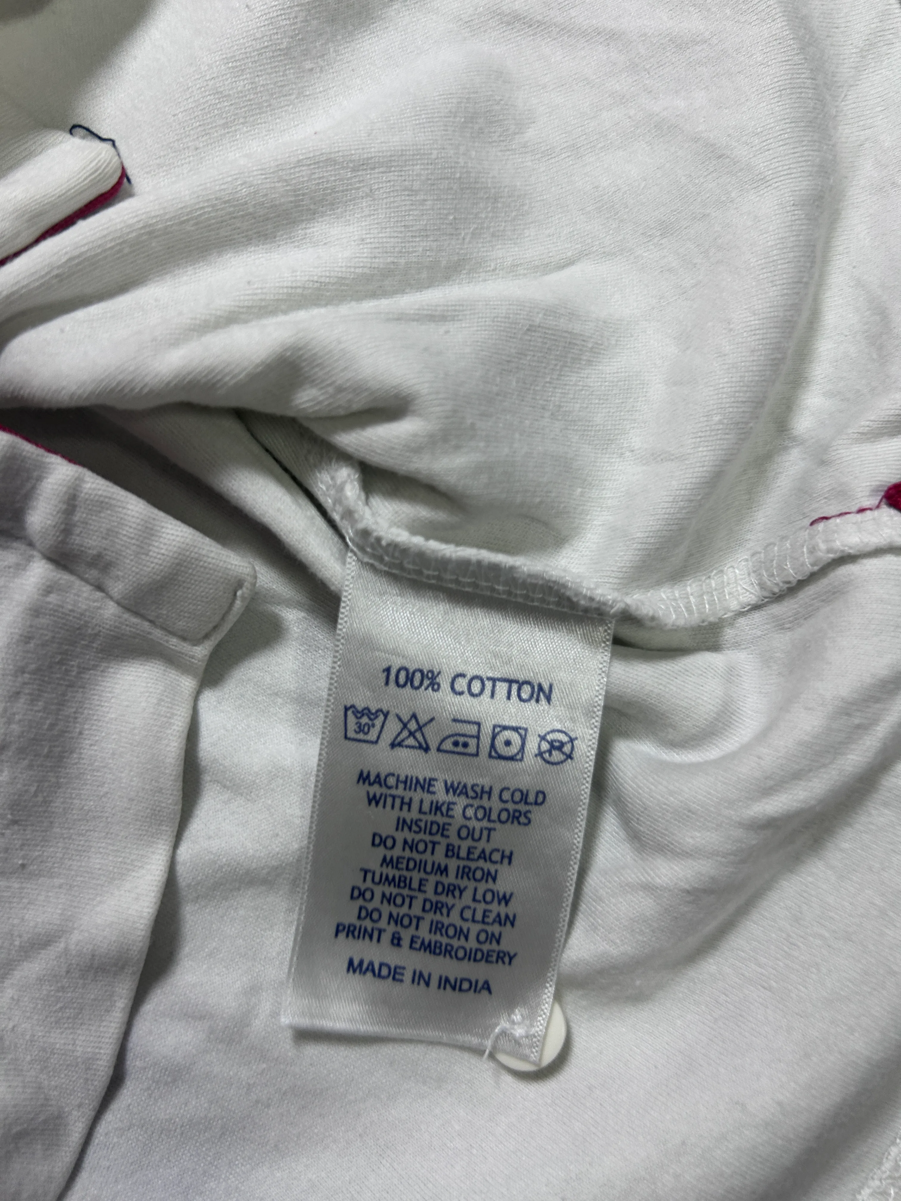 S. Polo Assn. Men's Off-White Graphic Polo T-Shirt (Size M)