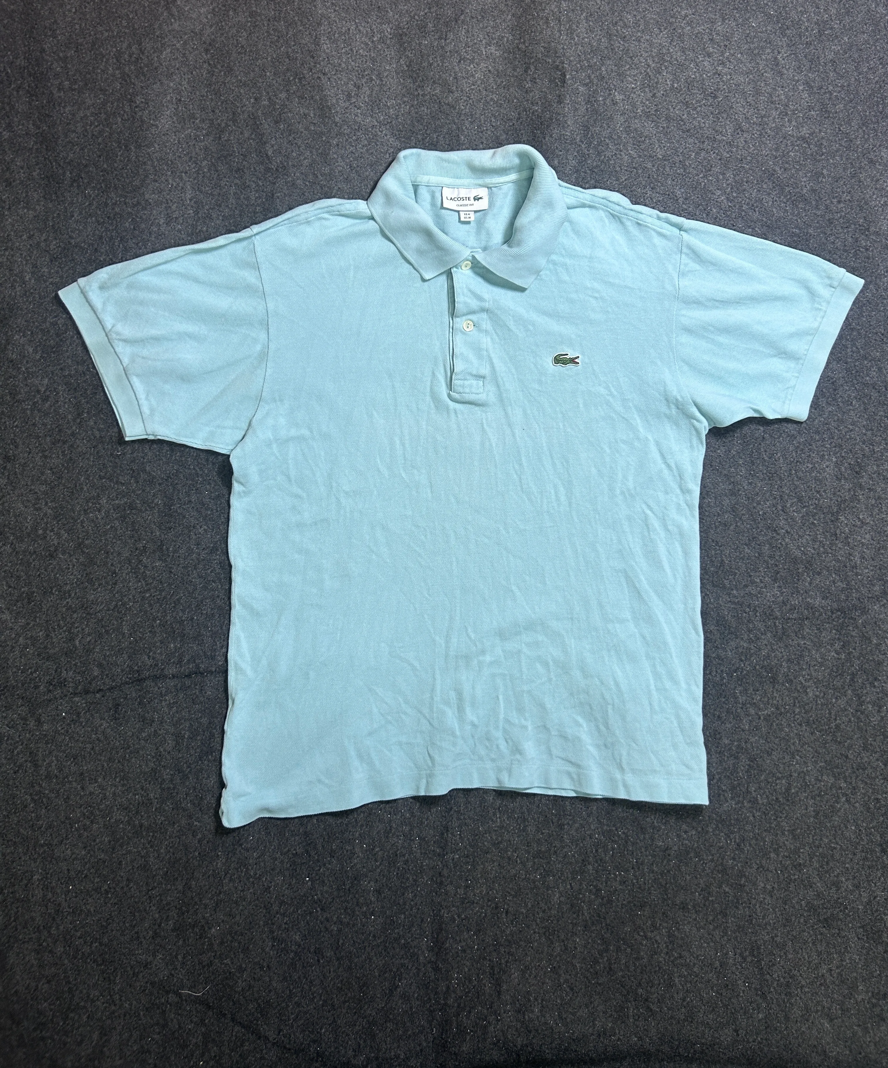 Lacoste Men's Classic Fit Light Blue Polo T-Shirt (Size FR 4 / US M)
