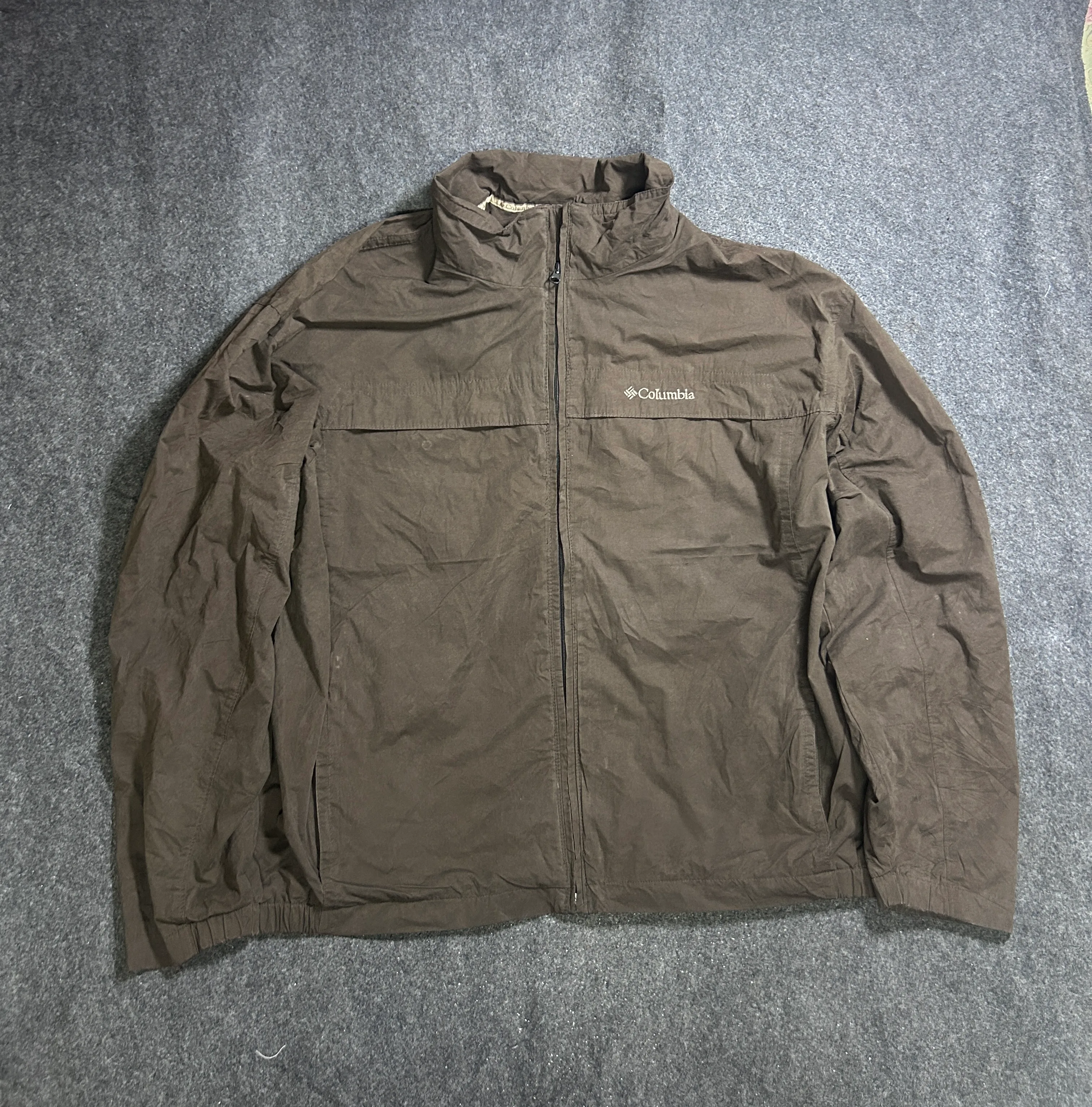 Columbia Sportswear Men's Lightweight Mesh-Lined Windbreaker Jacket - Brown (XXL)