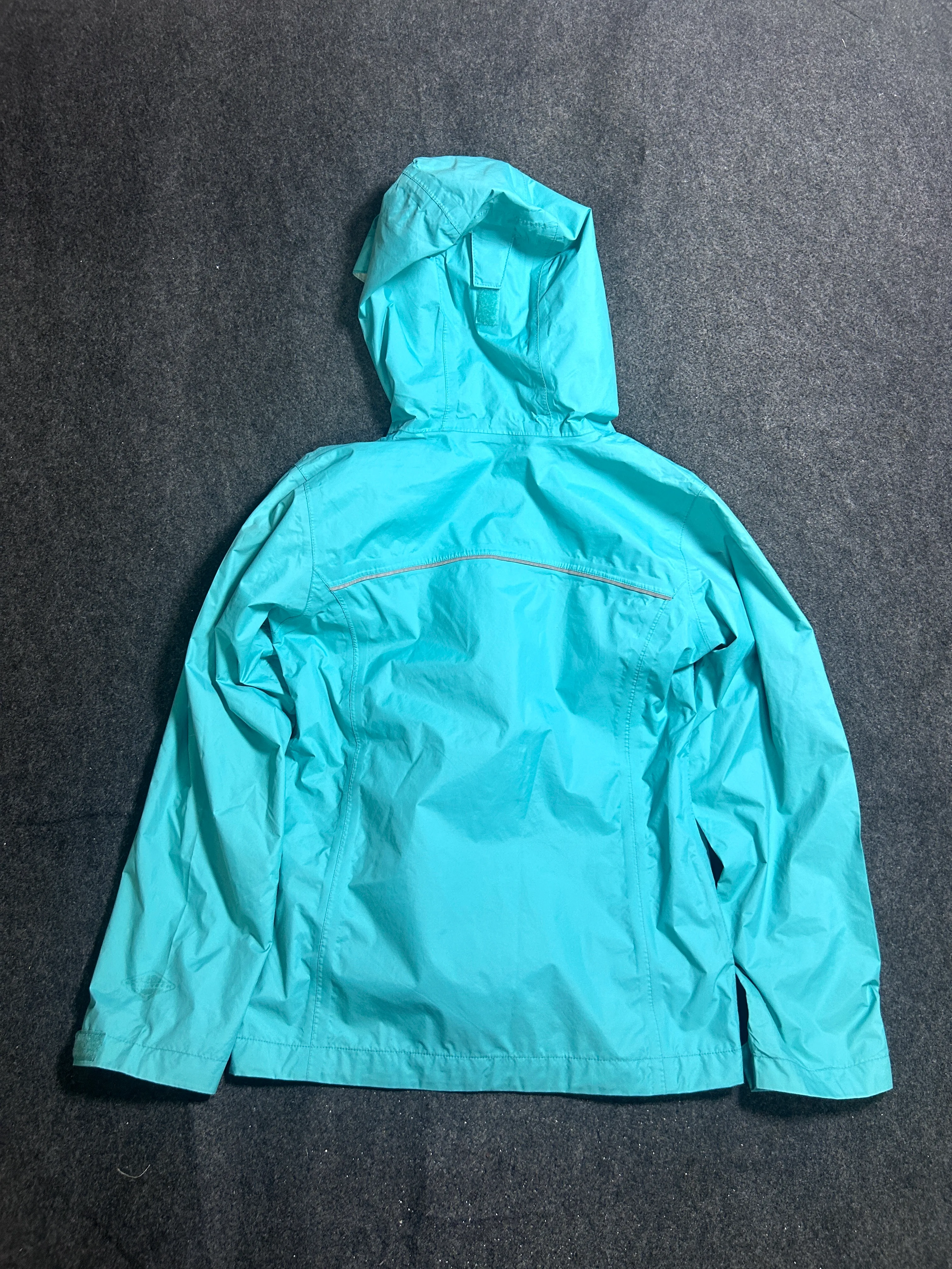 Columbia Women's Hooded Waterproof Windbreaker Rain Jacket - Seafoam Teal XS