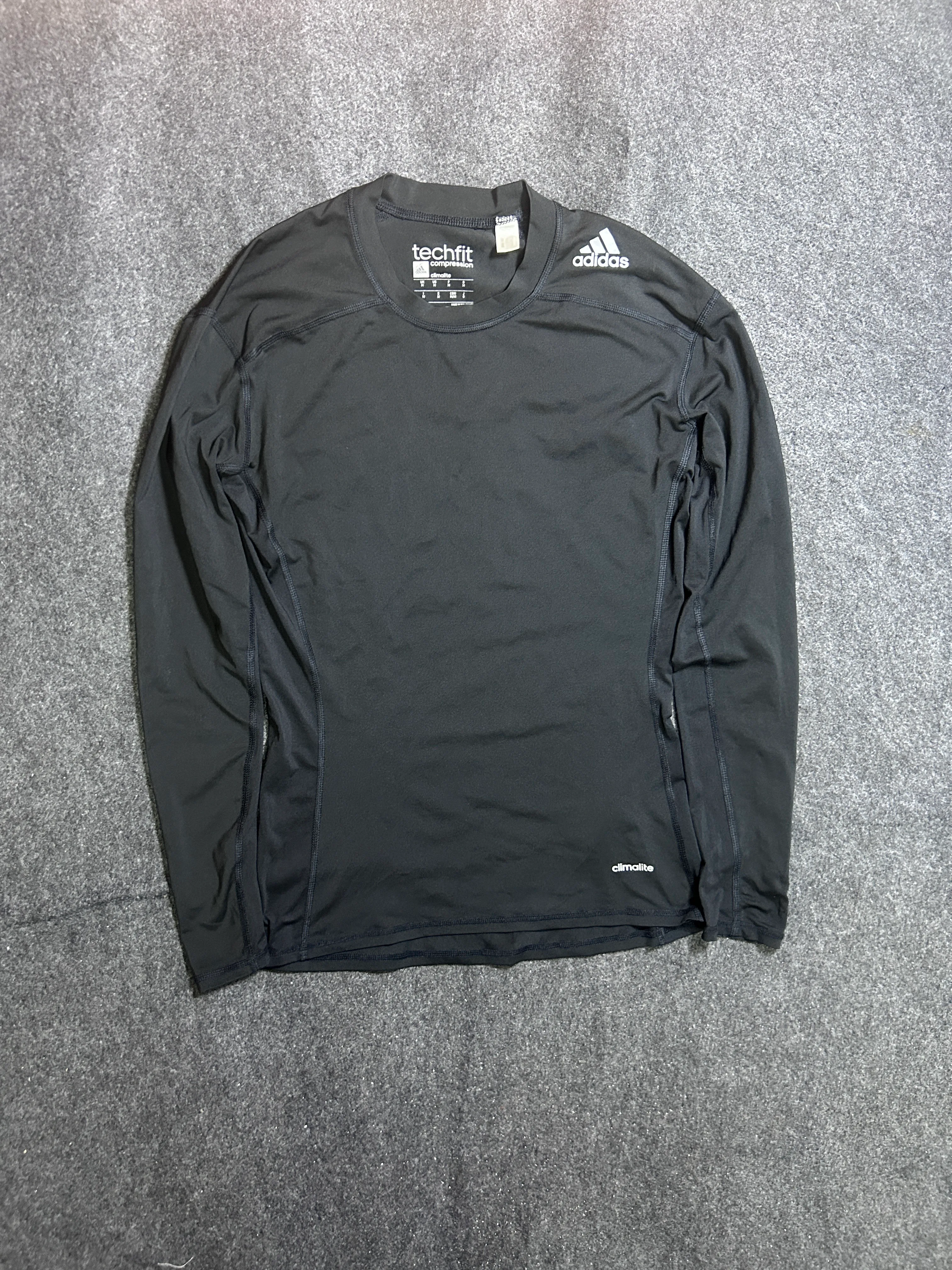 Adidas Men's Techfit Climalite Compression Long Sleeve Athletic Top (Size M)