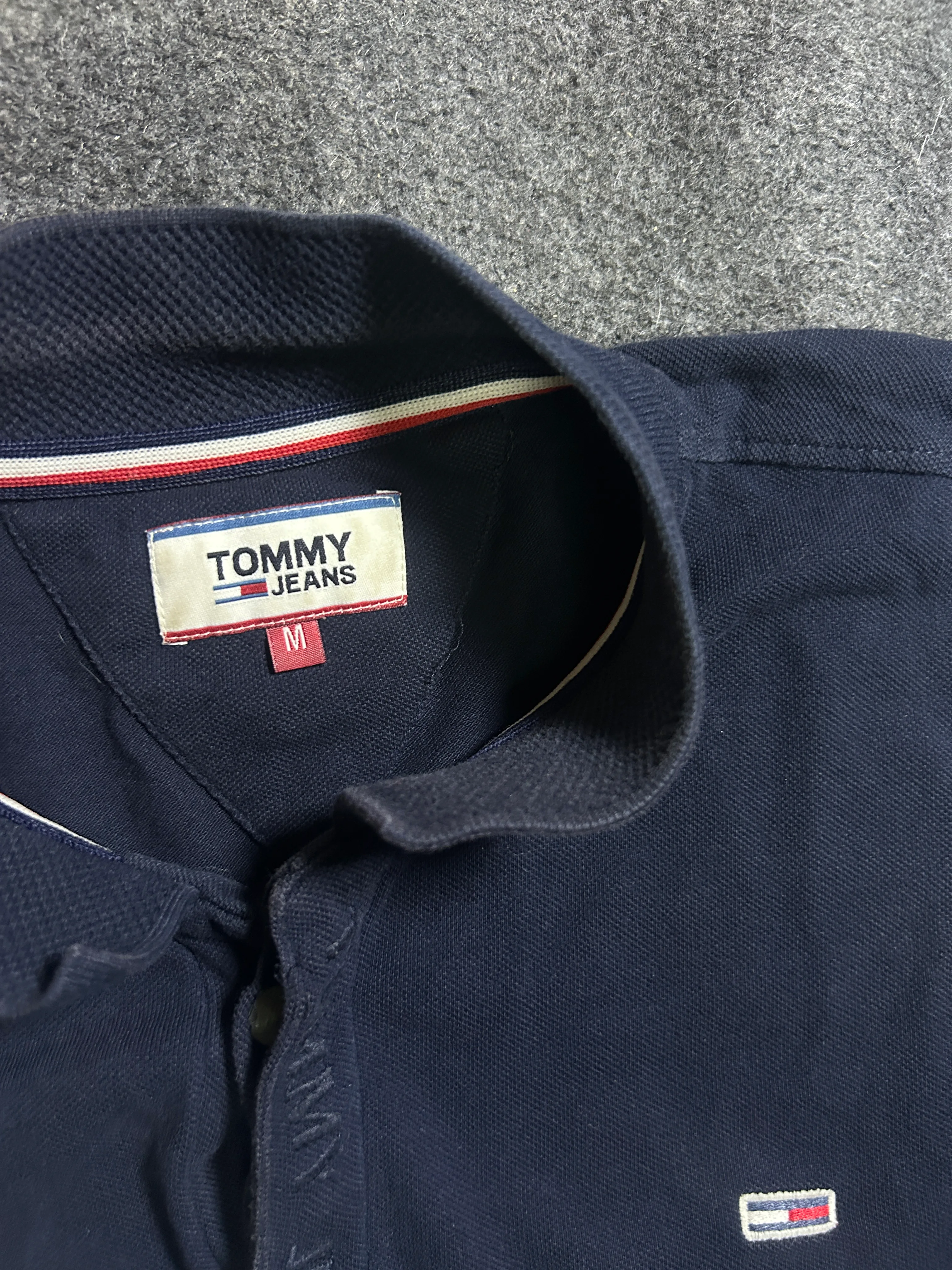 Roomy Jeans Polo Tshirt  Navy M