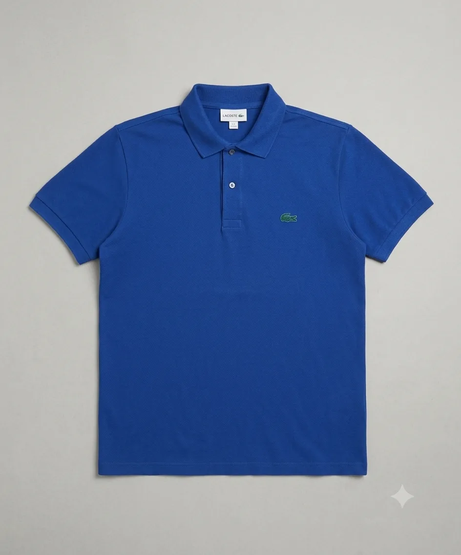 Lacoste Regular Fit Tonal Crocodile Logo Polo Shirt – Royal Blue (US M / FR 4) M
