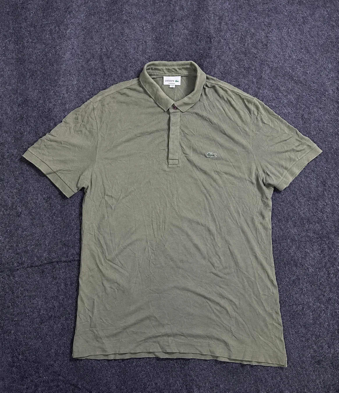 Lacoste Regular Fit Short-Sleeve Piqué Polo T-Shirt Sage Green / Olive XXL