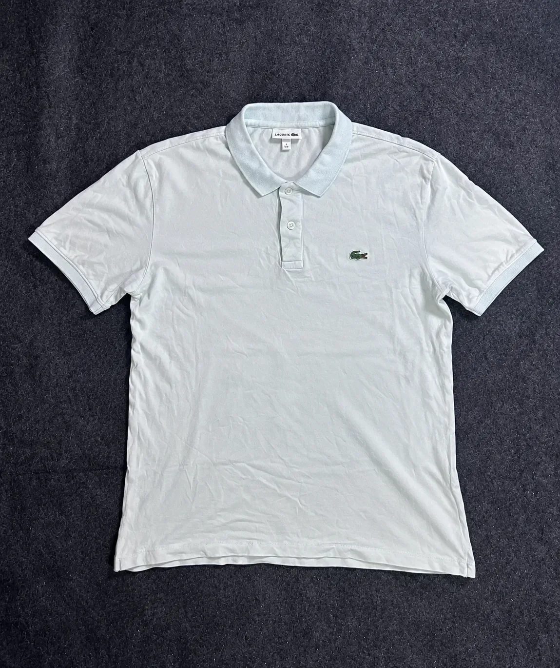 Lacoste Men’s Light Sky Blue Regular Fit Polo T-Shirt XL