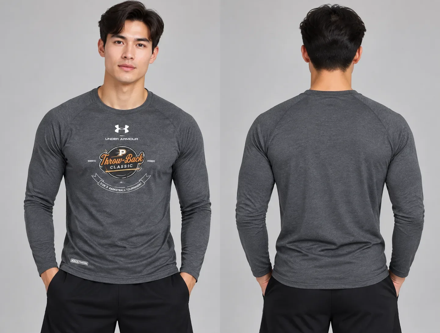 Under Armour Compression Full Sleeve Tshirt Size S Grey