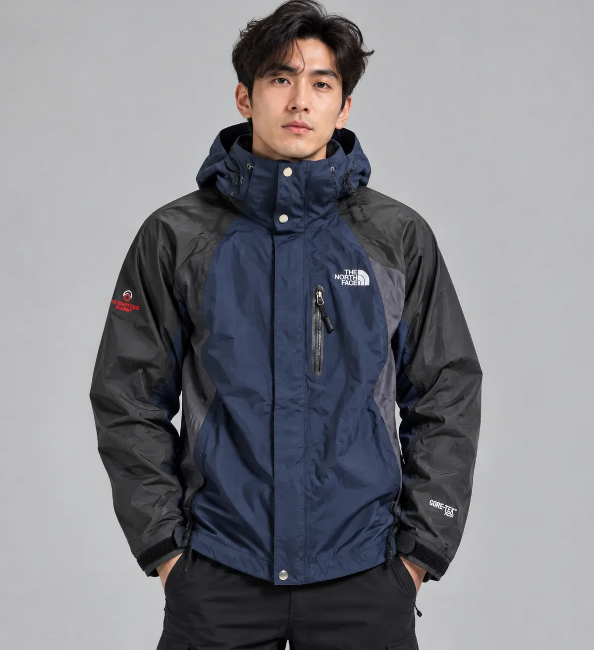The North Face Summit Series GORE-TEX Waterproof Shell Jacket Navy/Black | XL
