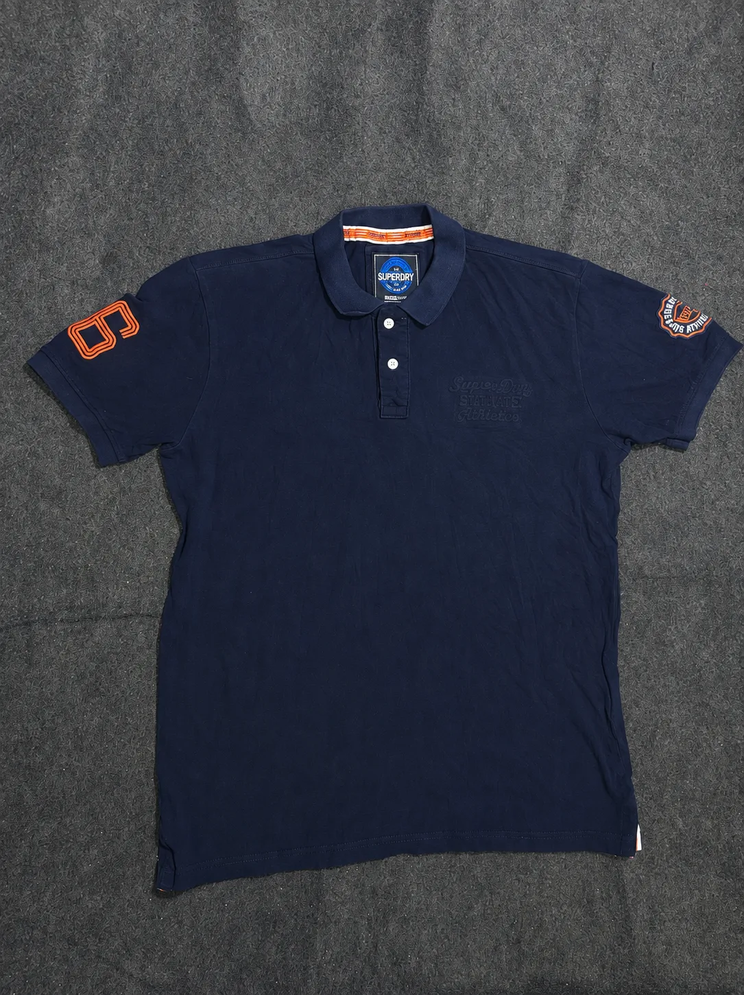 Superdry Navy Blue Polo T-Shirt | L