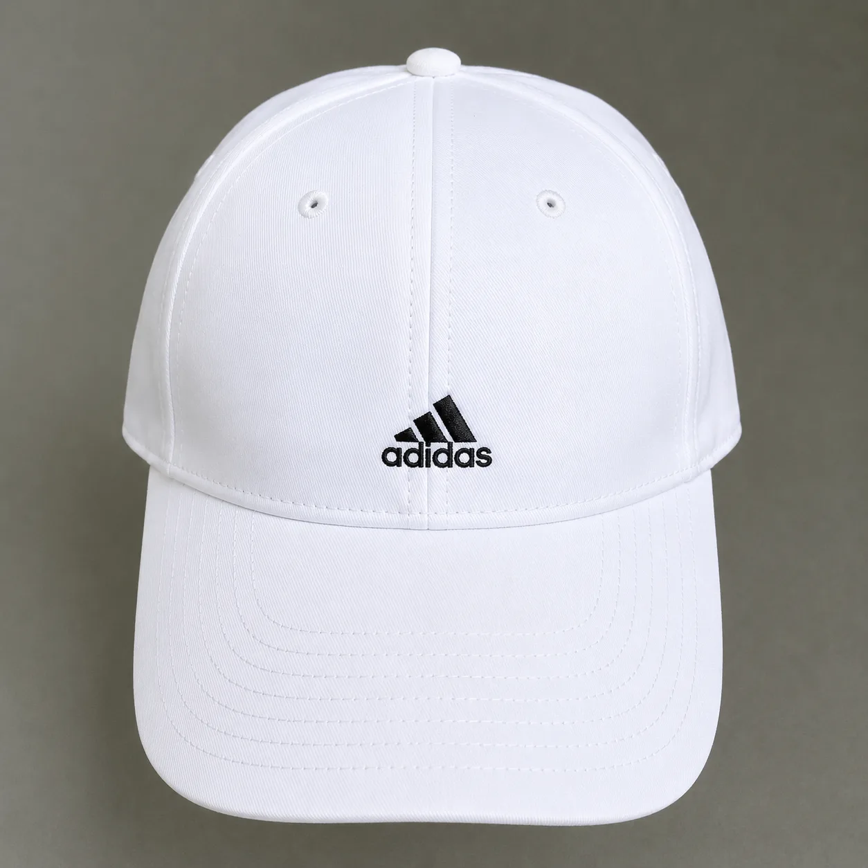 Adidas White 3-Stripes Adjustable Sports Cap | Unisex Baseball Hat