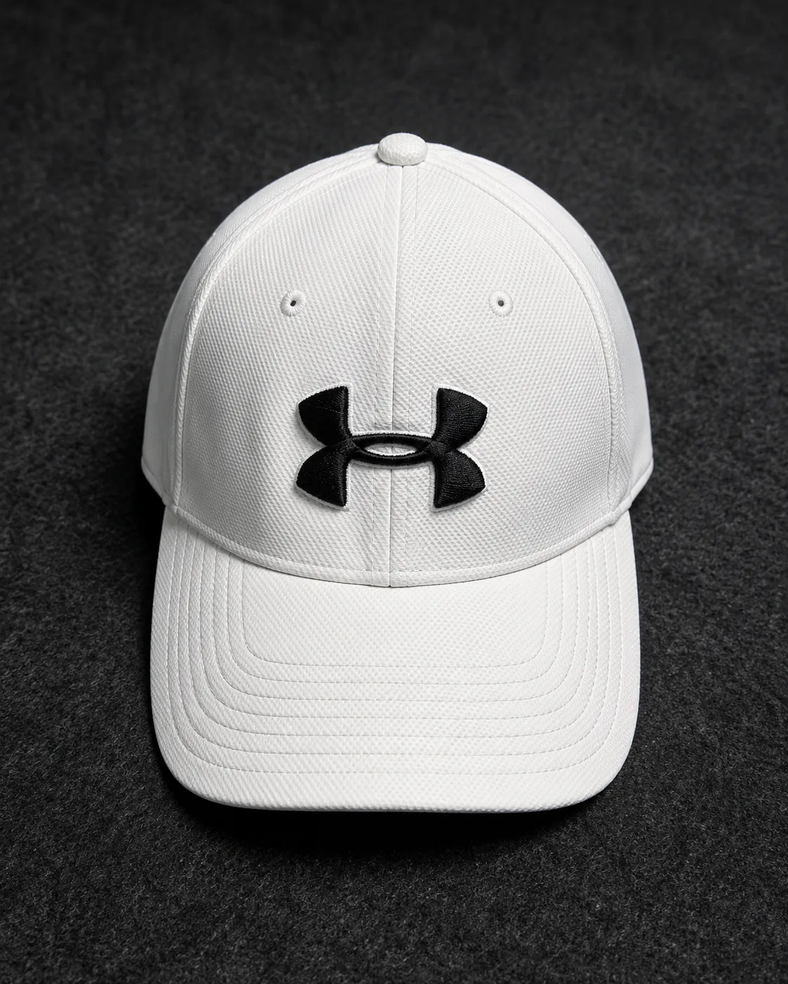 Under Armour White Performance Cap | UA Classic Fit Stretch Baseball Hat