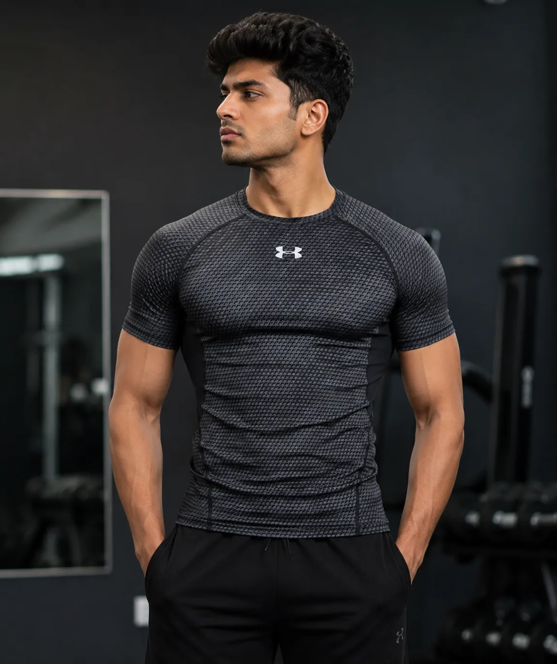 Under Armour HeatGear Compression T-Shirt Black | Men’s Gym & Running Base Layer M