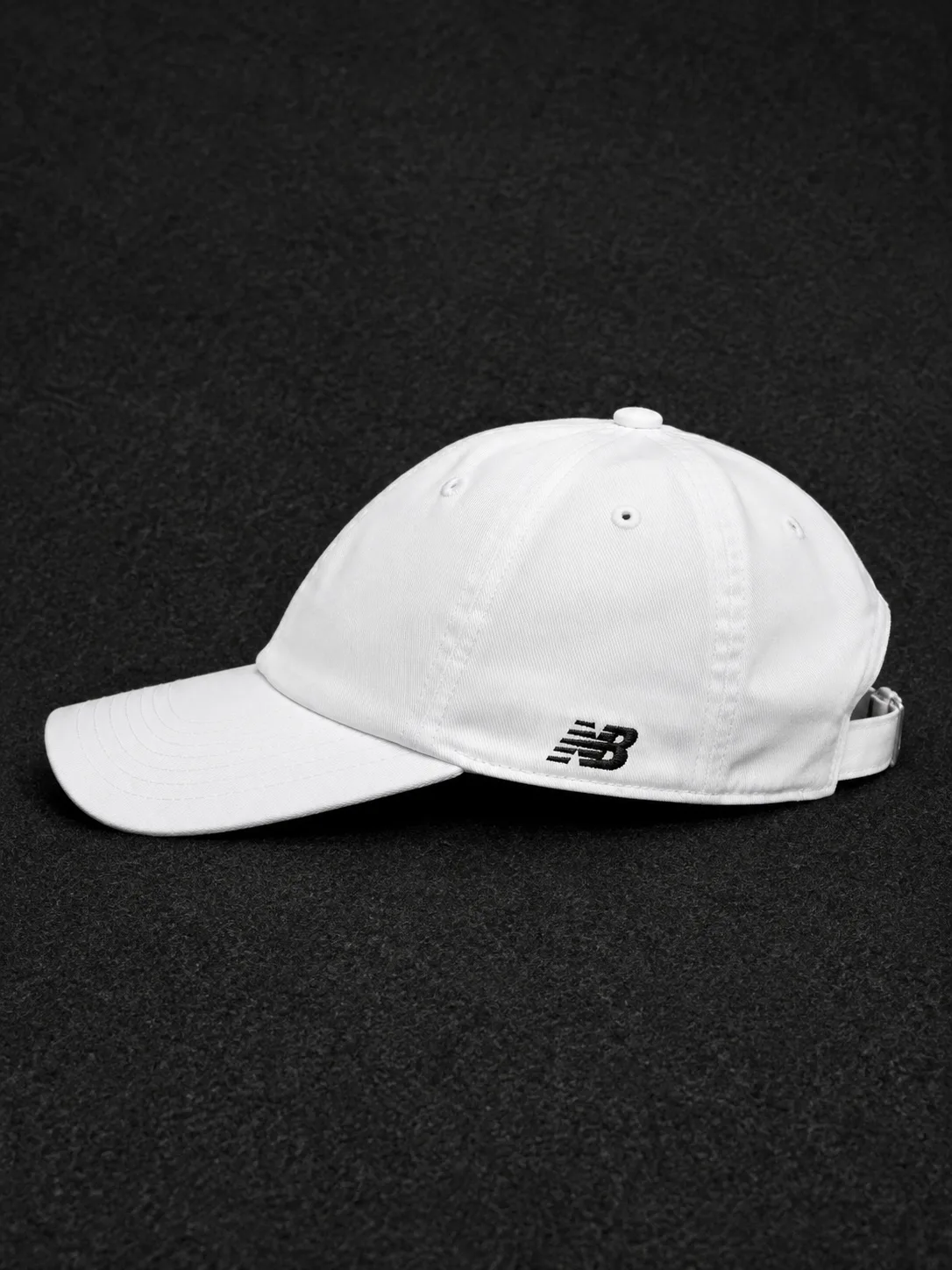 New Balance White Adjustable Dad Cap | Embroidered Logo