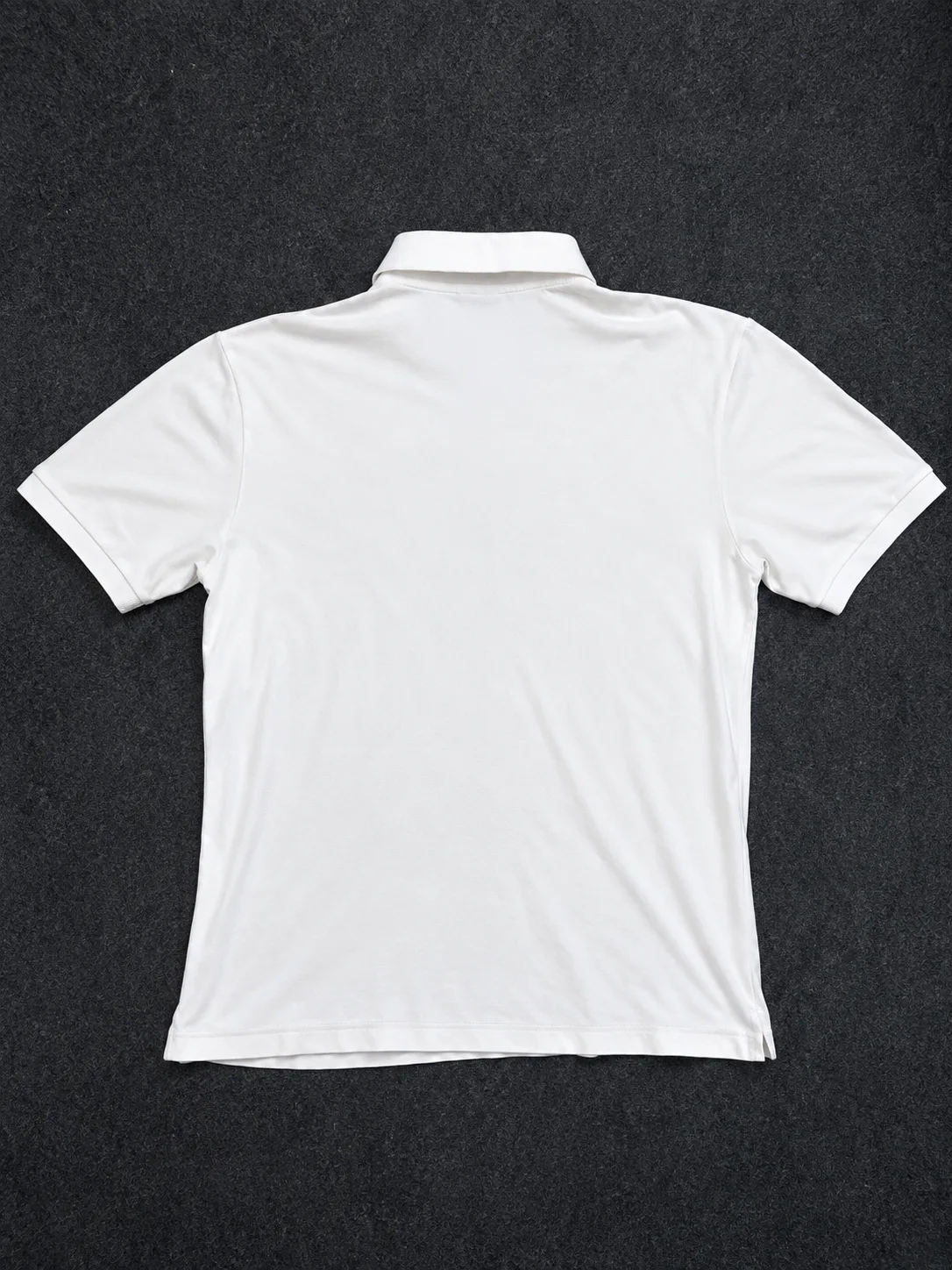 Lacoste White Polo T-Shirt Classic Cotton Collared Tee L