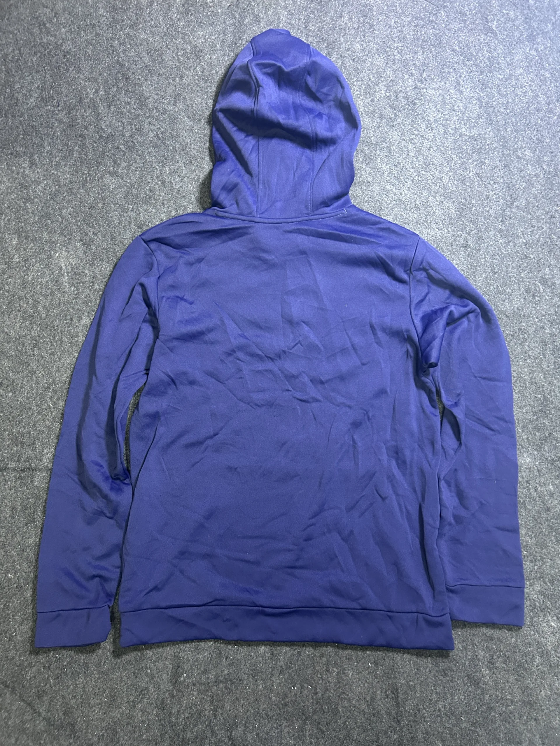 Under Armour ColdGear Fleece Pullover Hoodie Navy Blue Loose Fit M