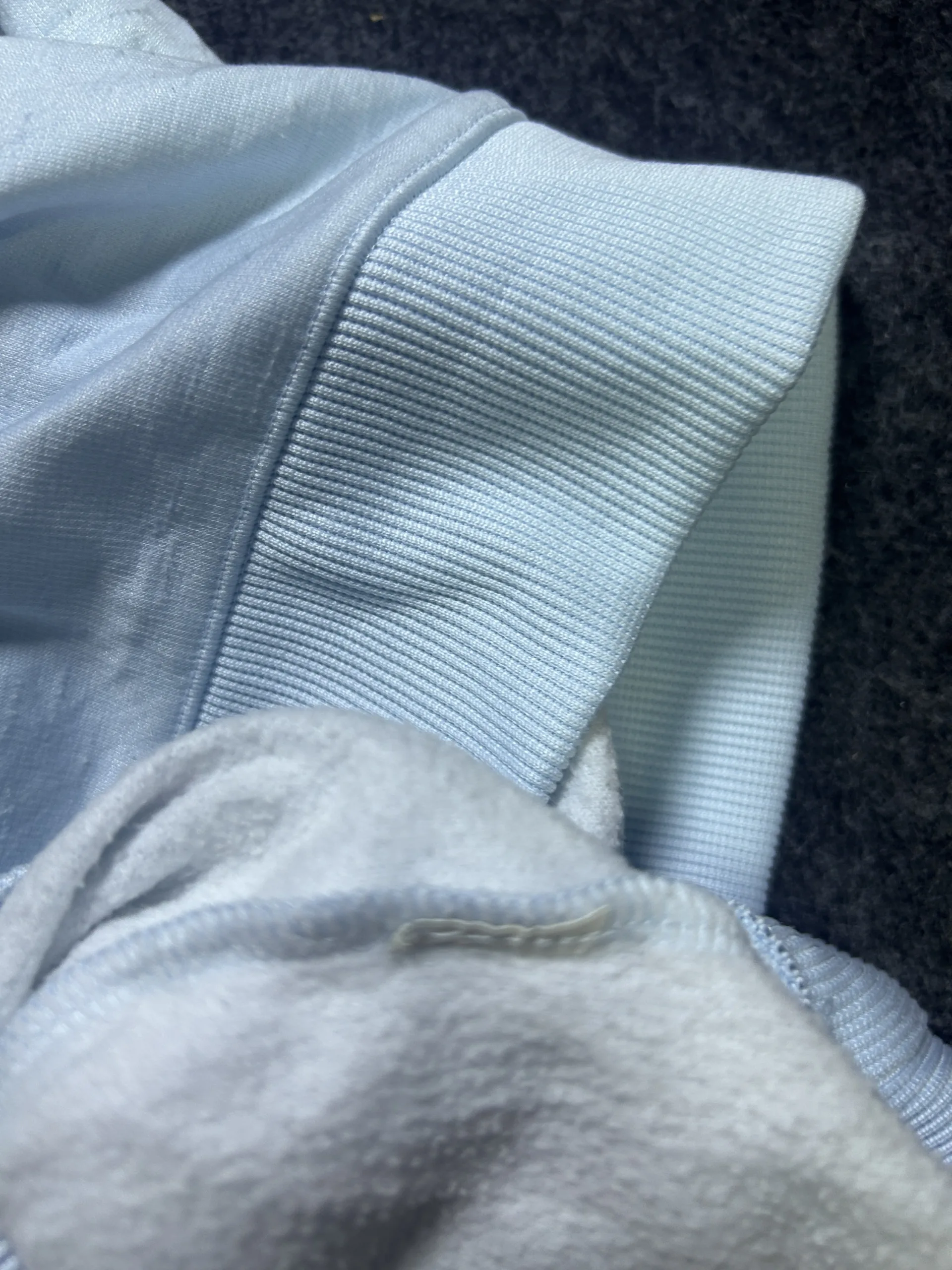 Under Armour ColdGear Fleece Hoodie Light Blue Pullover L