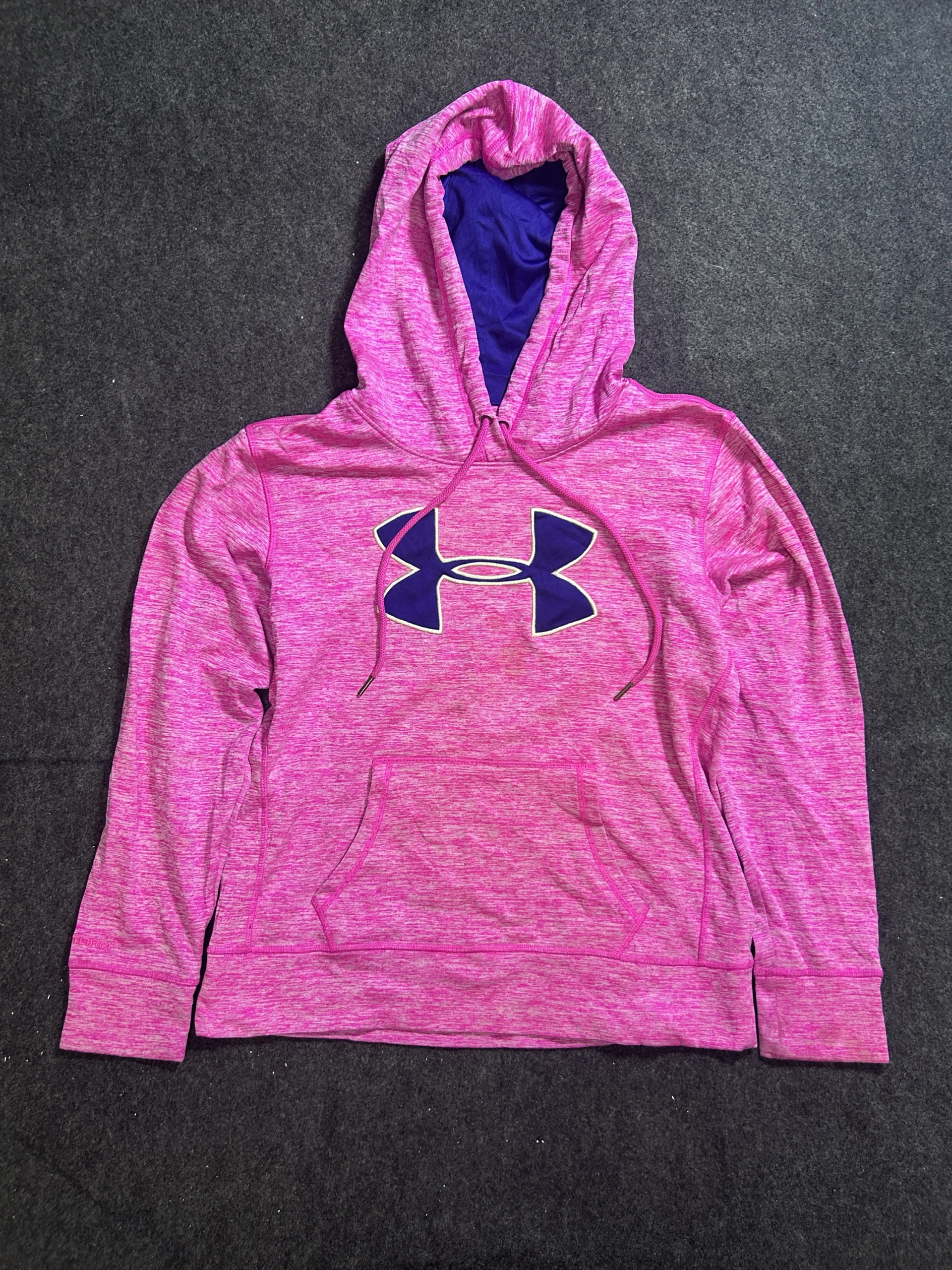 Under Armour Pink Heather Pullover Hoodie Women’s Sportswear Sweatshirt