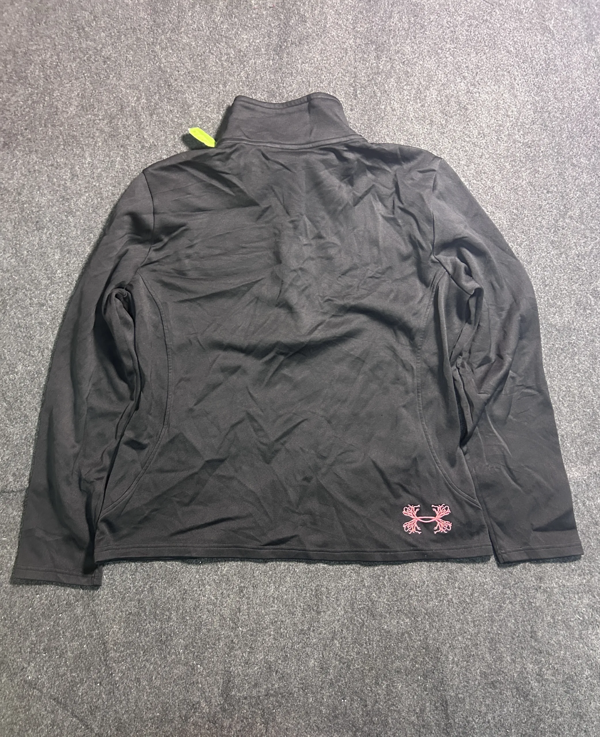 Under Armour ColdGear 1/4 Zip Pullover Black Performance Fleece Sweatshirt XL