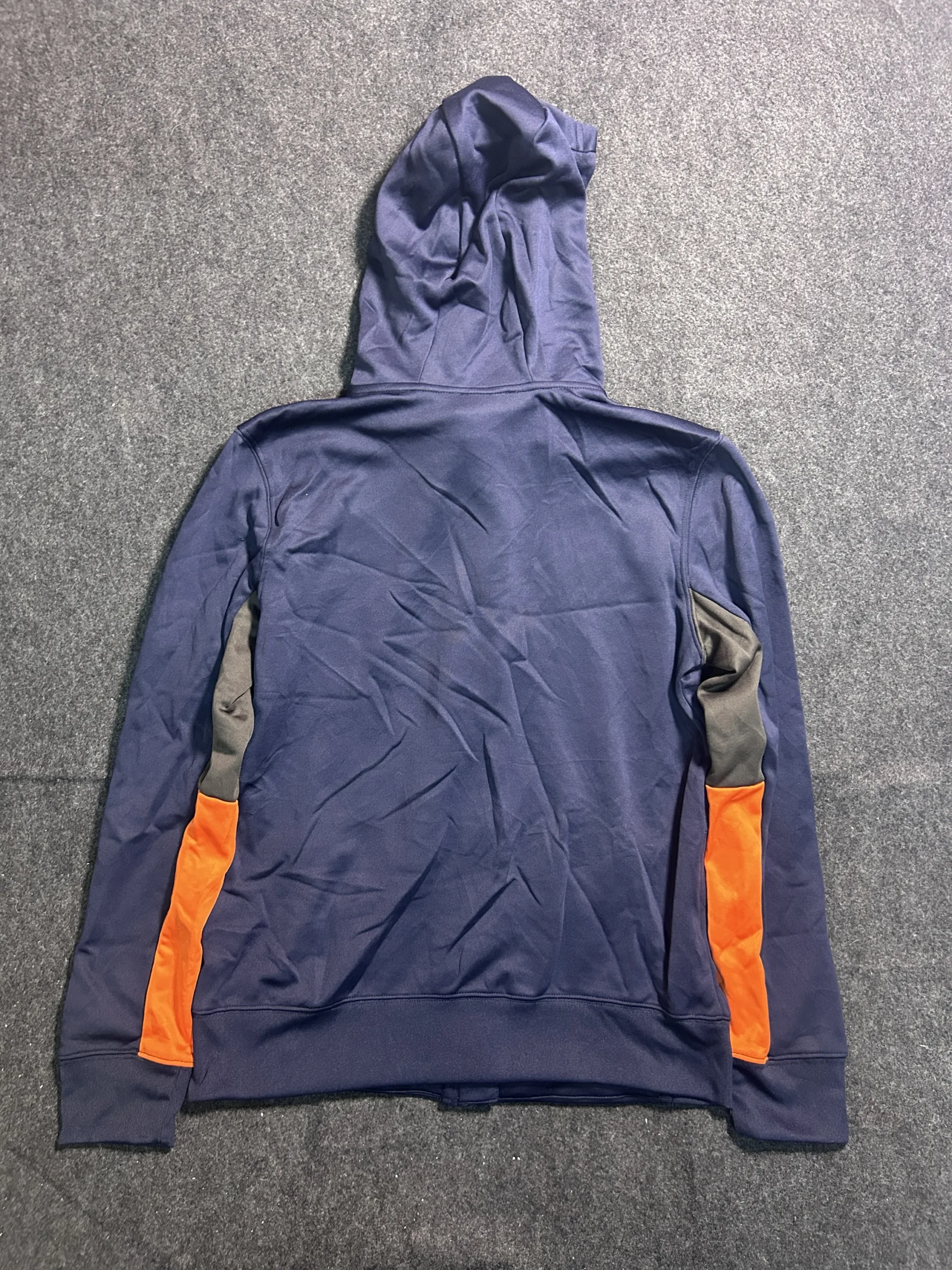 NFL Chicago Bears Full Zip Performance Hoodie Navy Blue Team Apparel Youth M