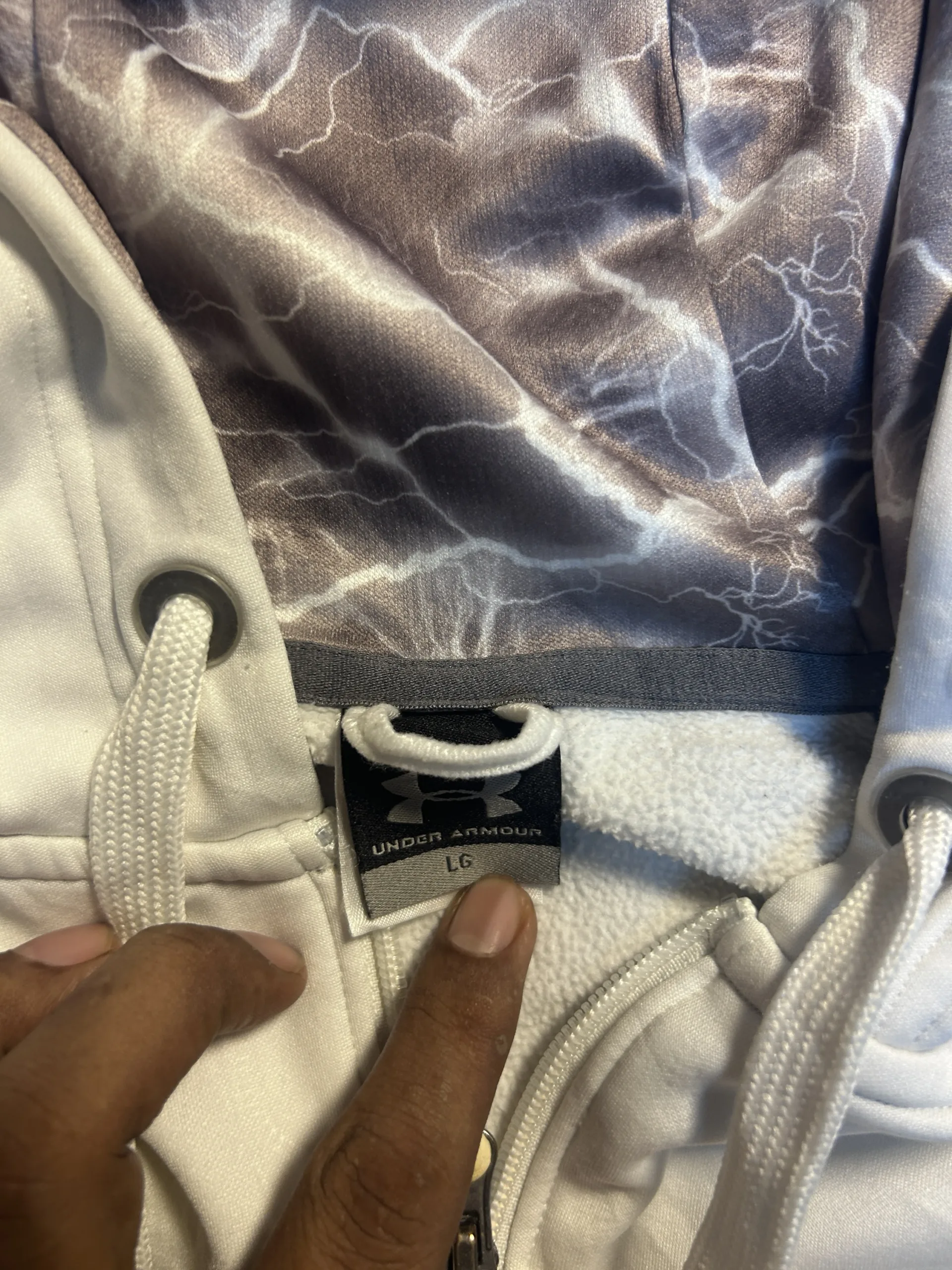 Under Armour ColdGear Performance Hoodie Jacket White | Men’s | XL