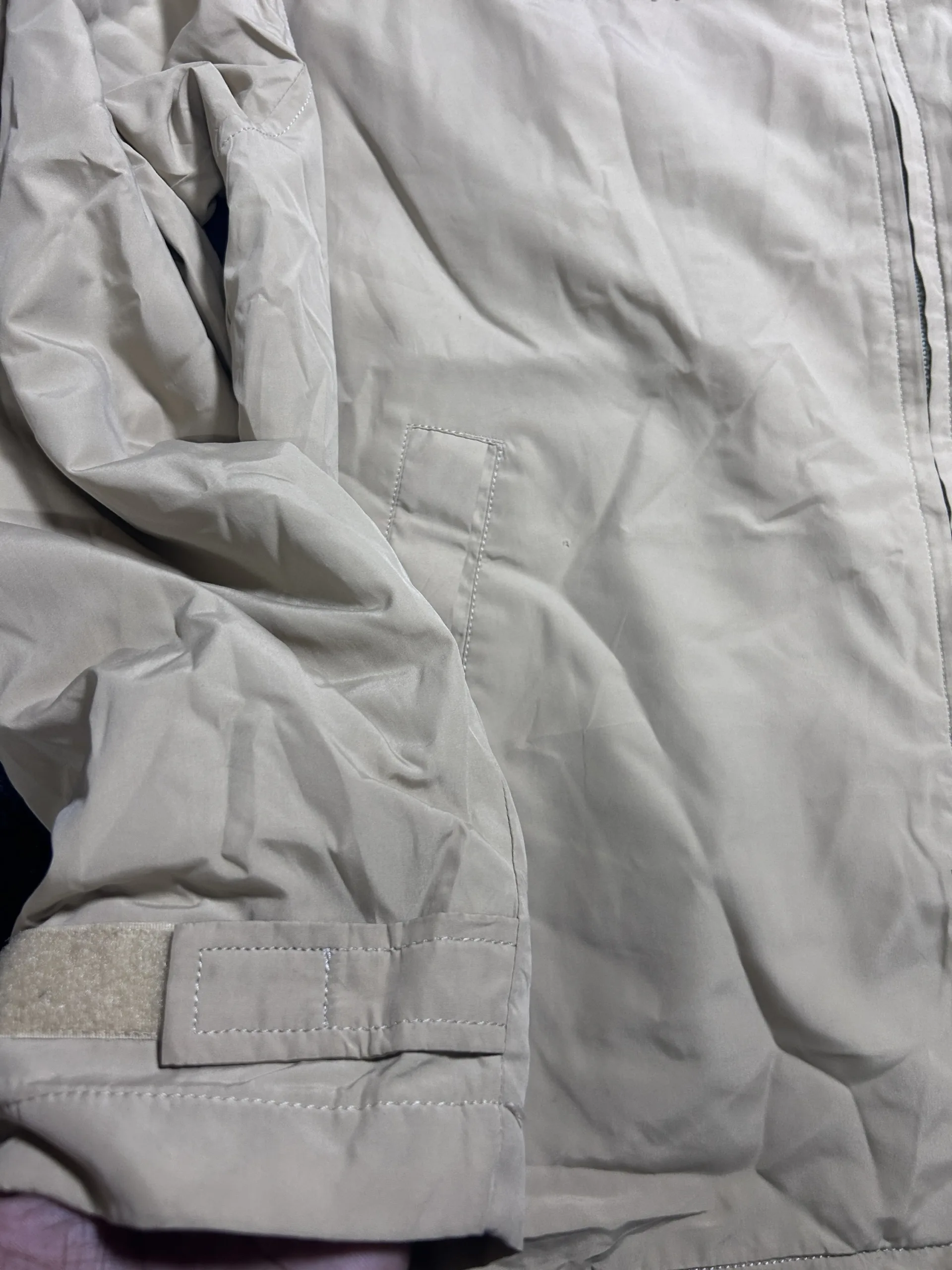 Columbia Beige Lightweight Windbreaker Jacket | Waterproof Outdoor Full Zip Jacket | XXL
