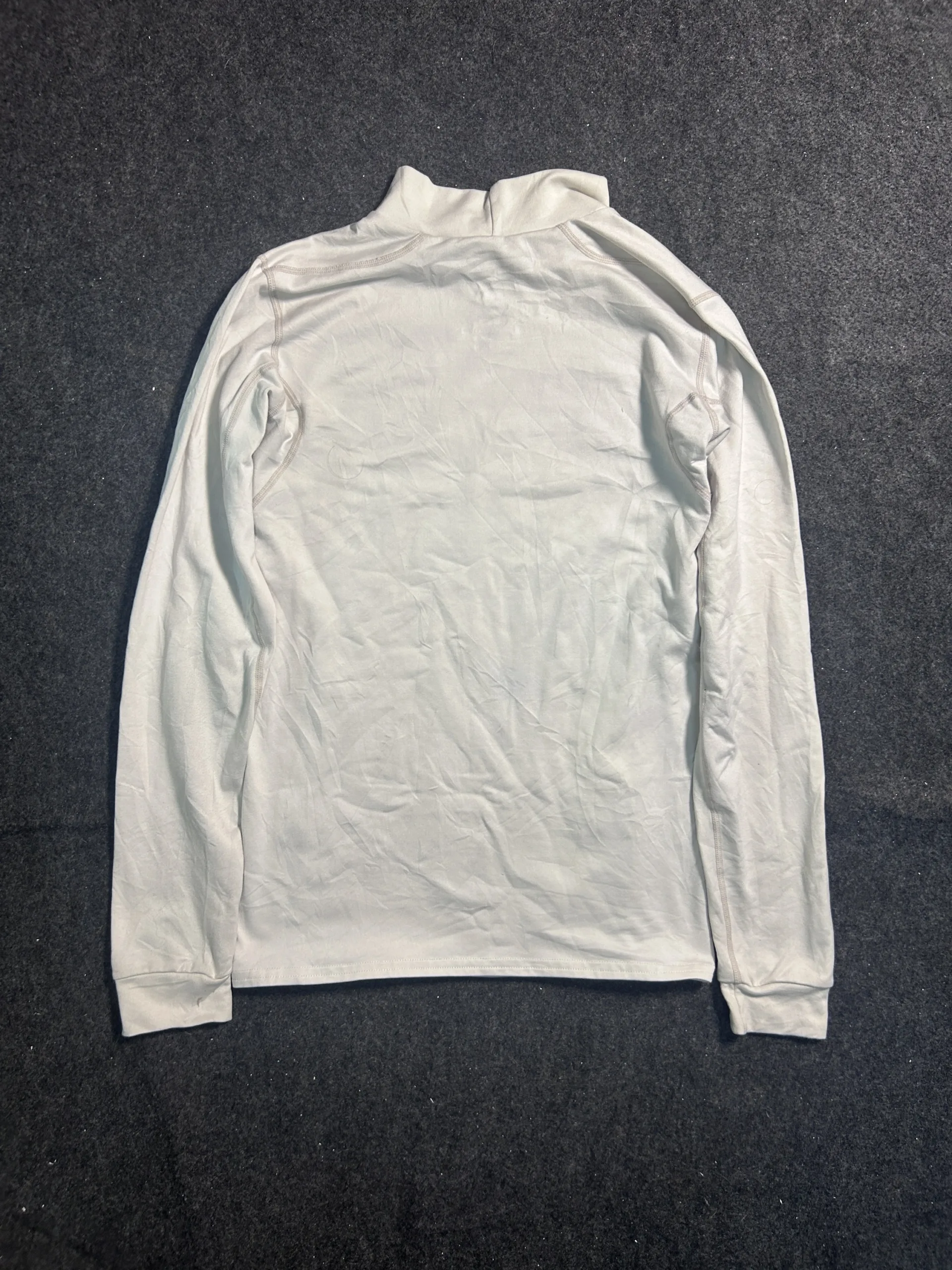 Nike Pro Combat Dri-FIT Compression Mock Neck Long Sleeve Base Layer Off White XS