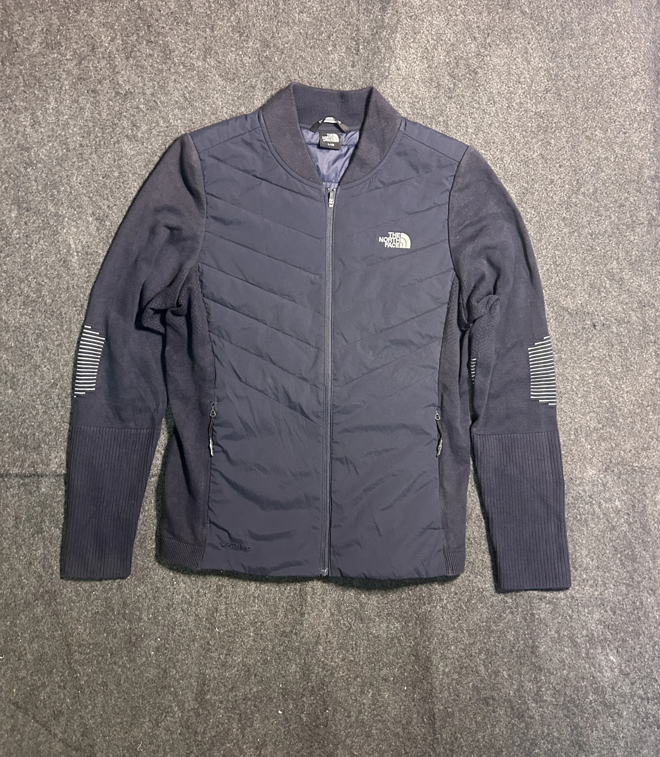 The North Face V-Motion Hybrid Lightweight Bomber Jacket Navy Blue | M