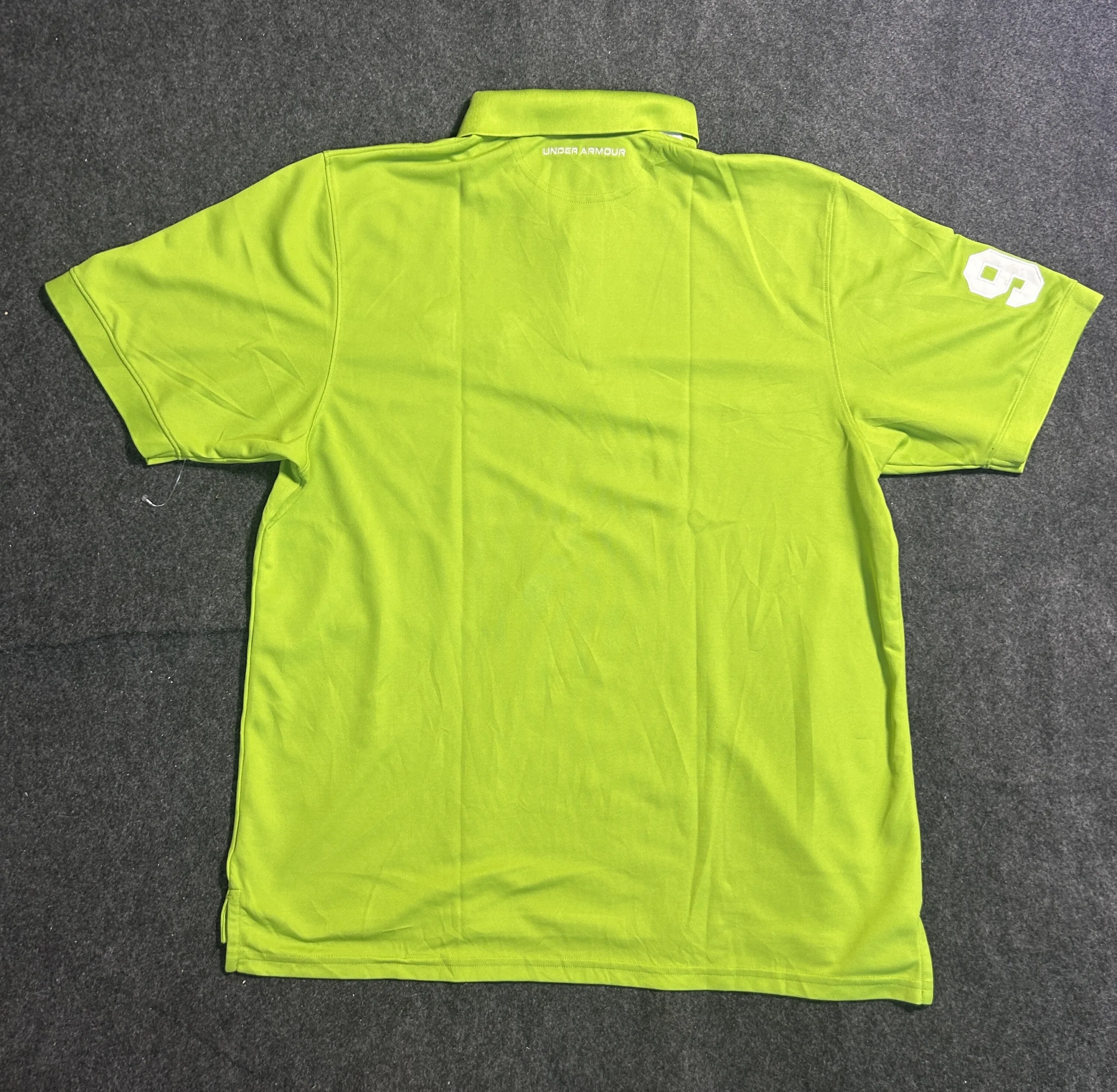 Under Armour HeatGear Neon Green Performance Polo T-Shirt | XL