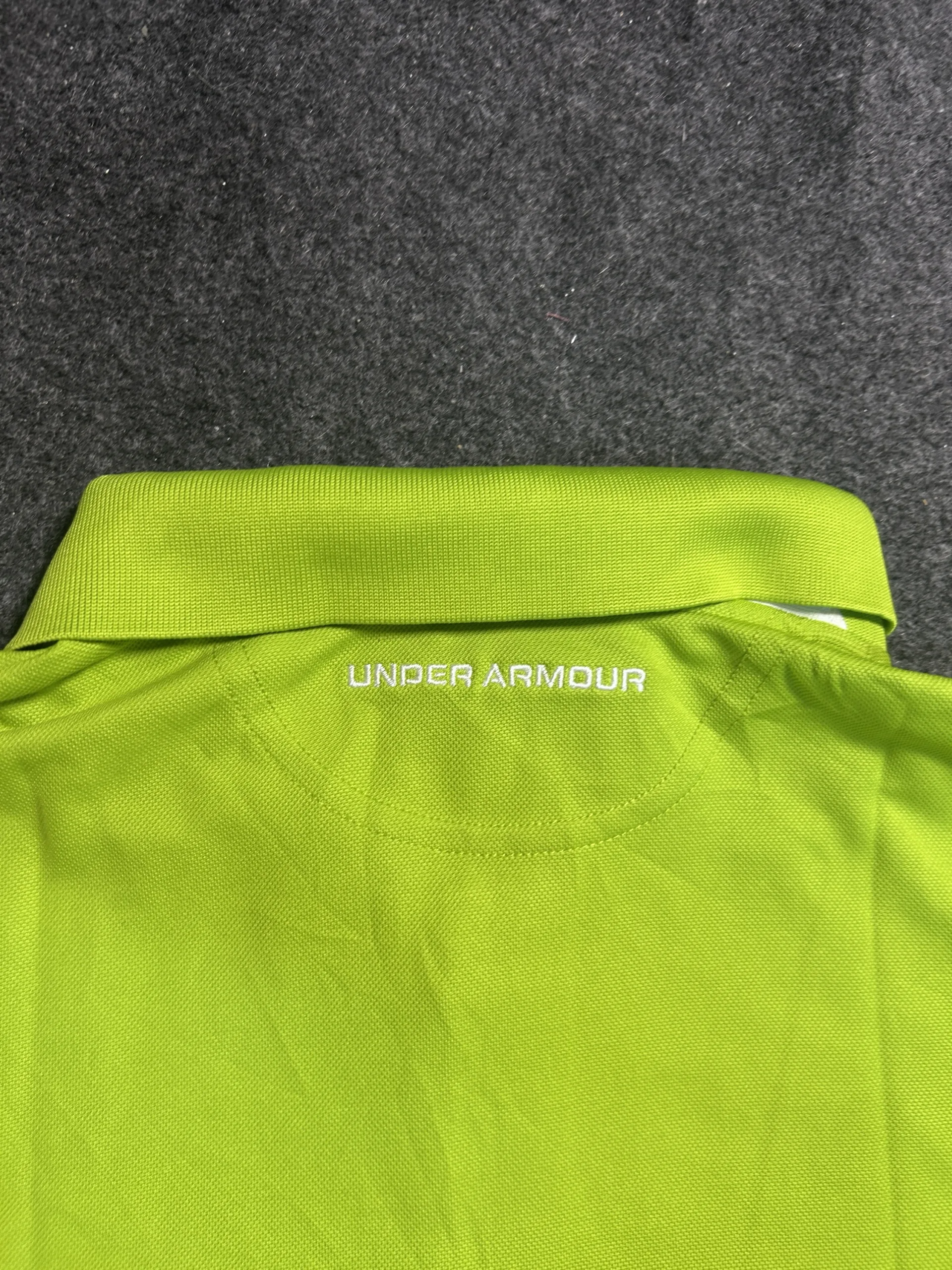Under Armour HeatGear Neon Green Performance Polo T-Shirt | XL