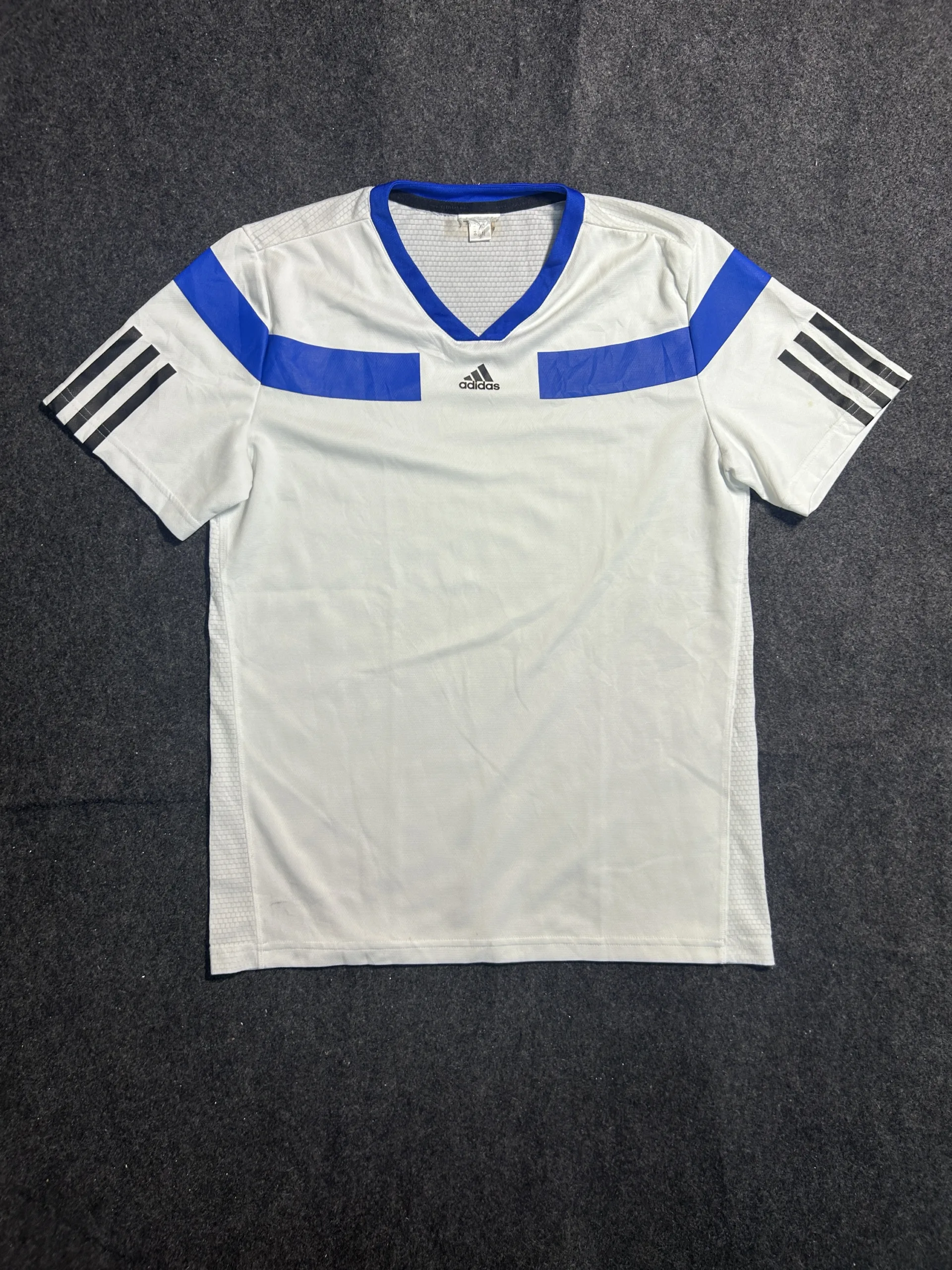 Adidas ClimaCool Performance T-Shirt White Blue | M