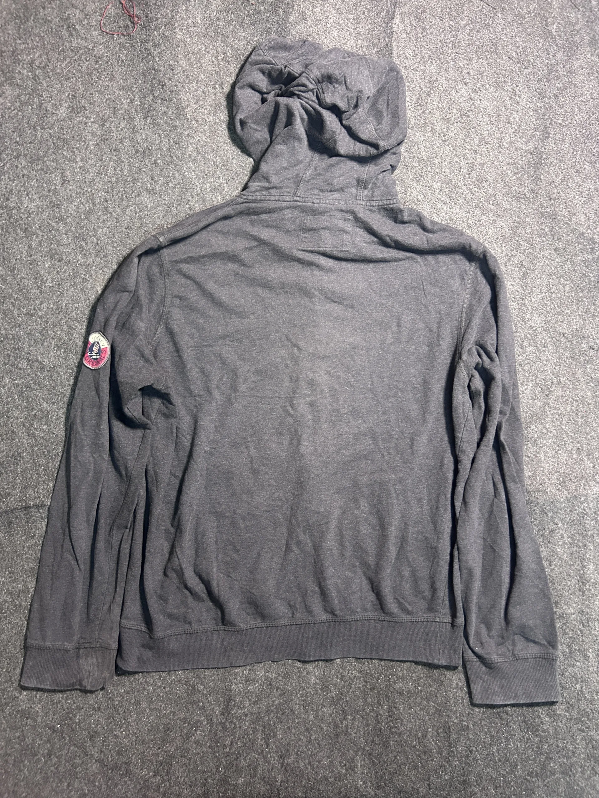 Jockey USA Originals Full Zip Hoodie Jacket Grey XL Casual Sweatshirt