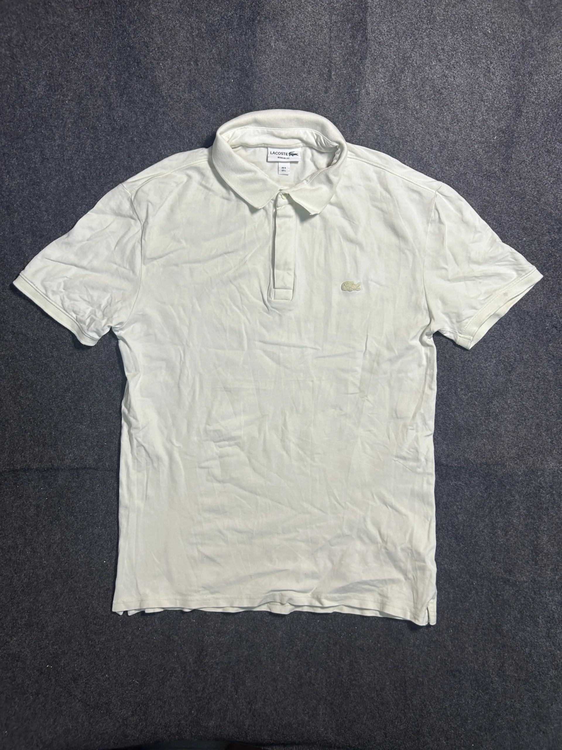 Lacoste Regular Men’s Fit Polo Shirt Cream L