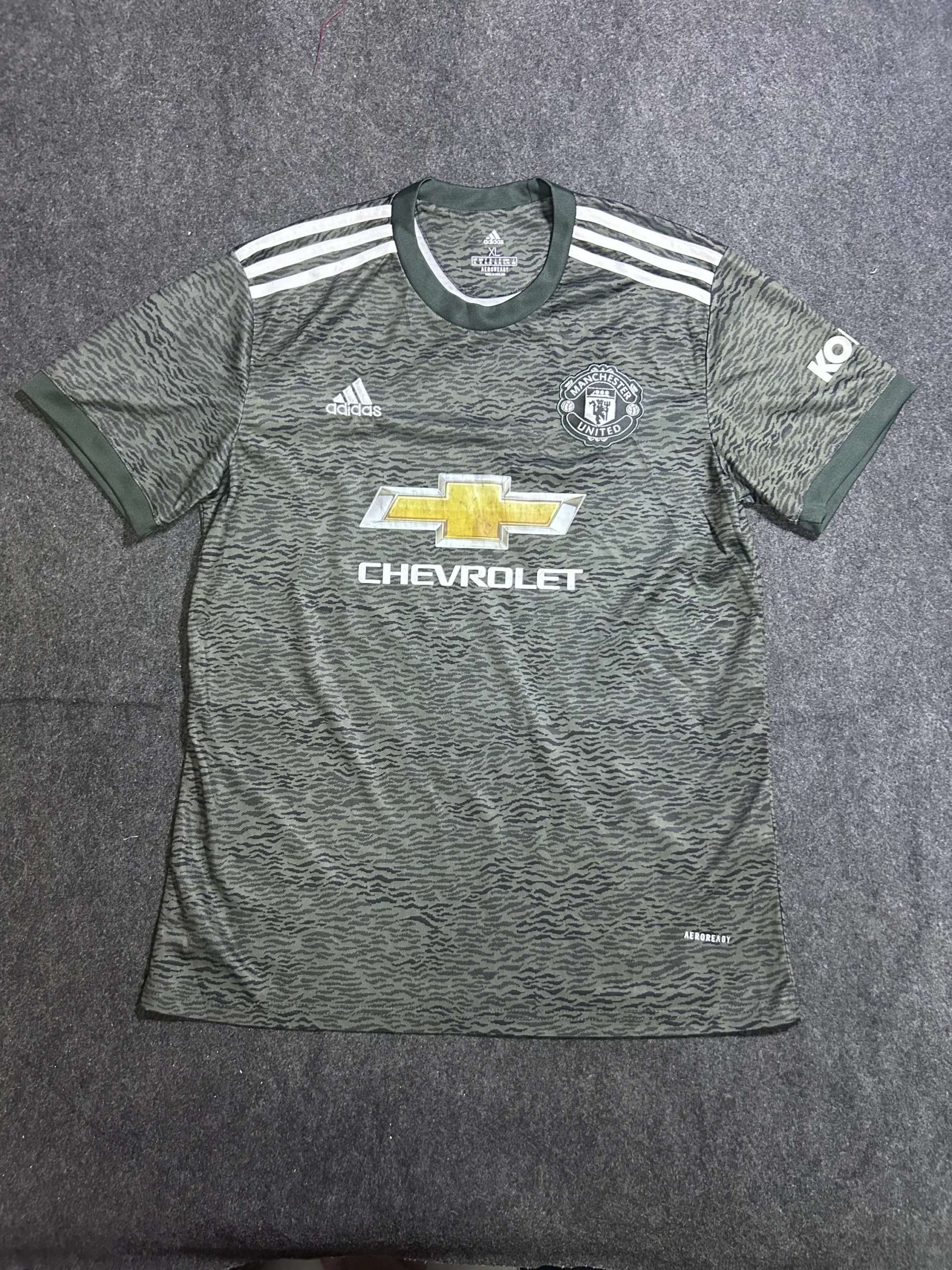 Manchester United Adidas AEROREADY Third Jersey 2020/21 Olive Green XL