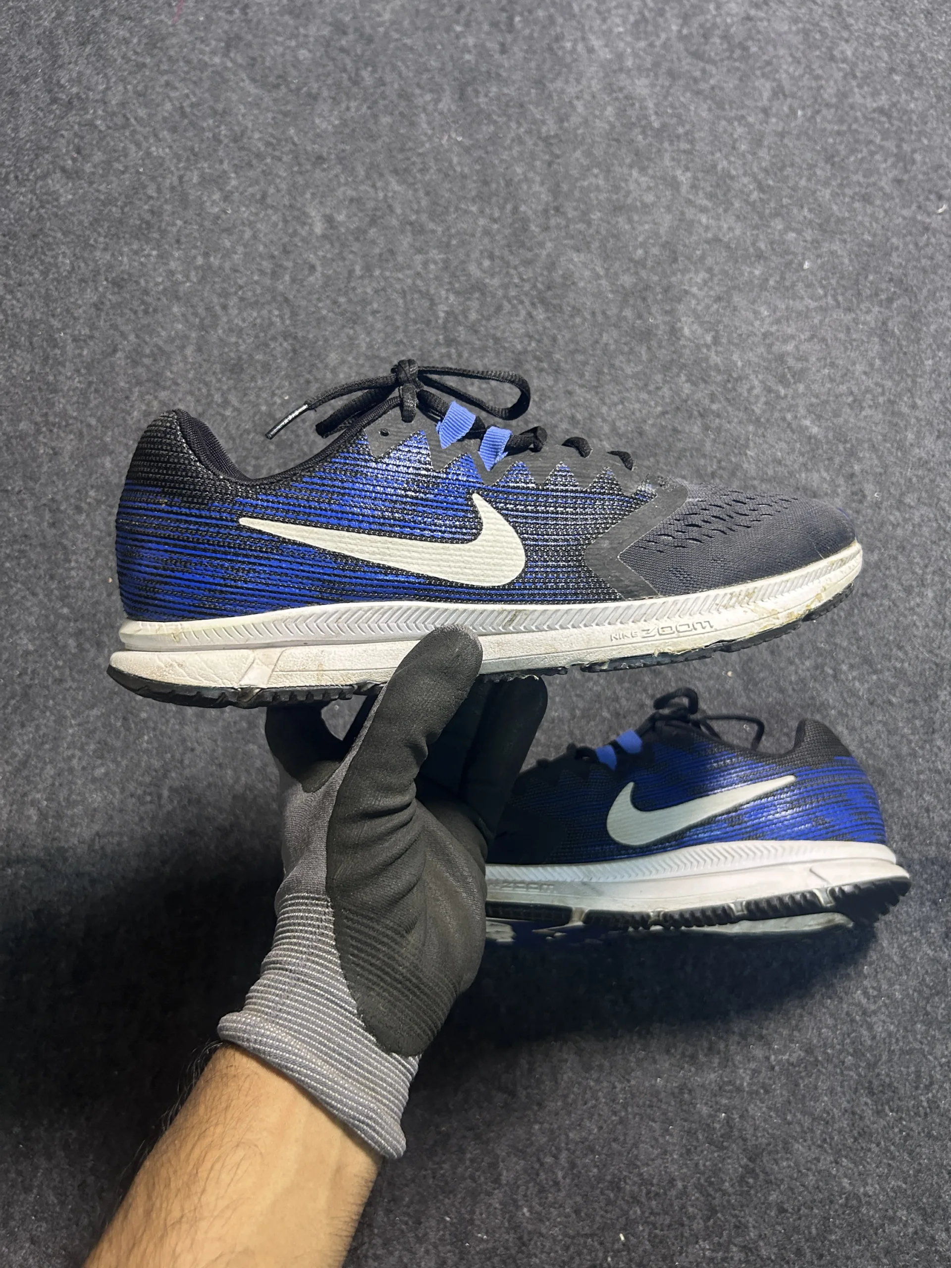 Nike Zoom Span 2 Running Shoes Blue Black – UK 9 Performance Trainers